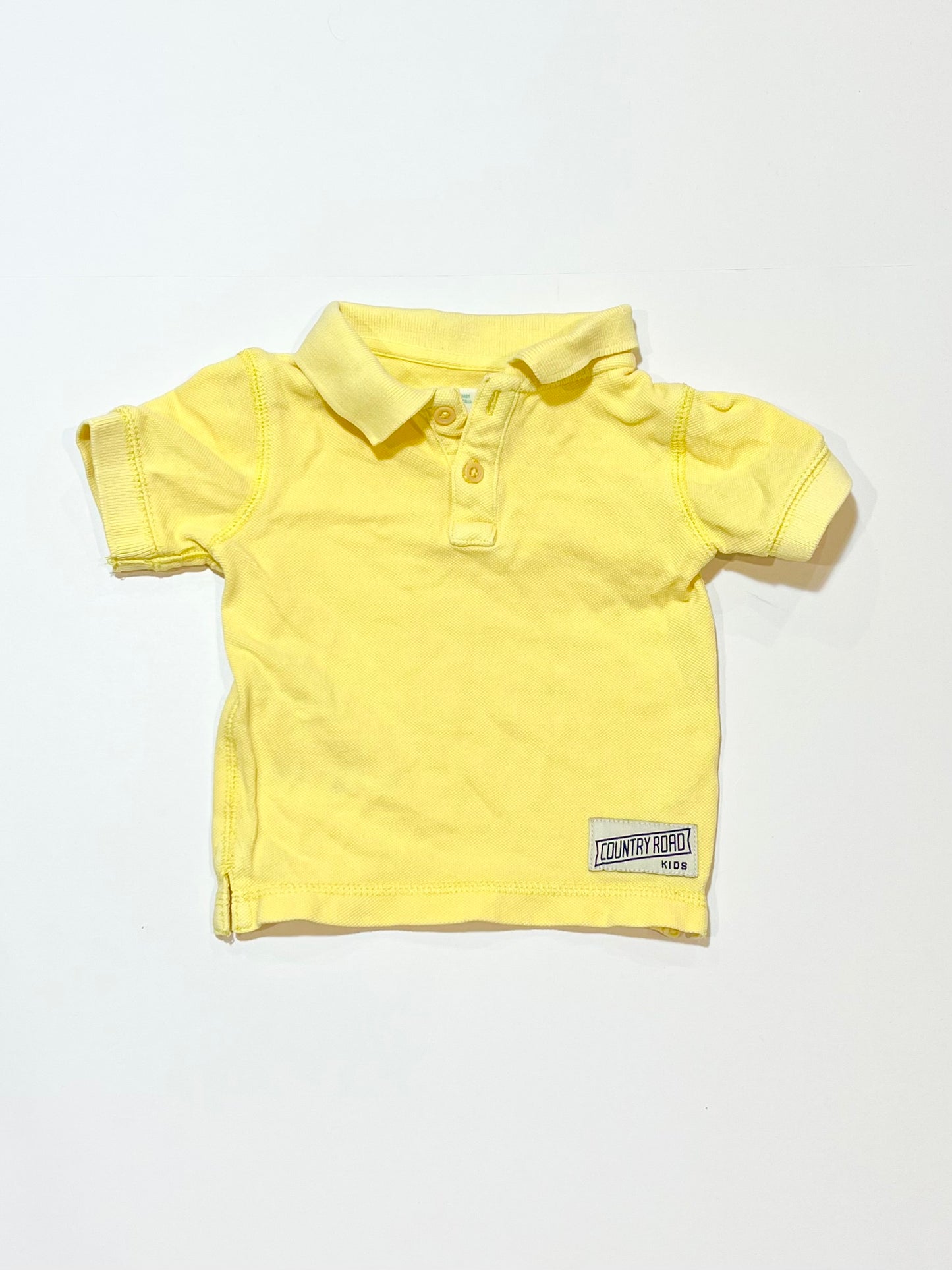 Yellow polo top - Size 00