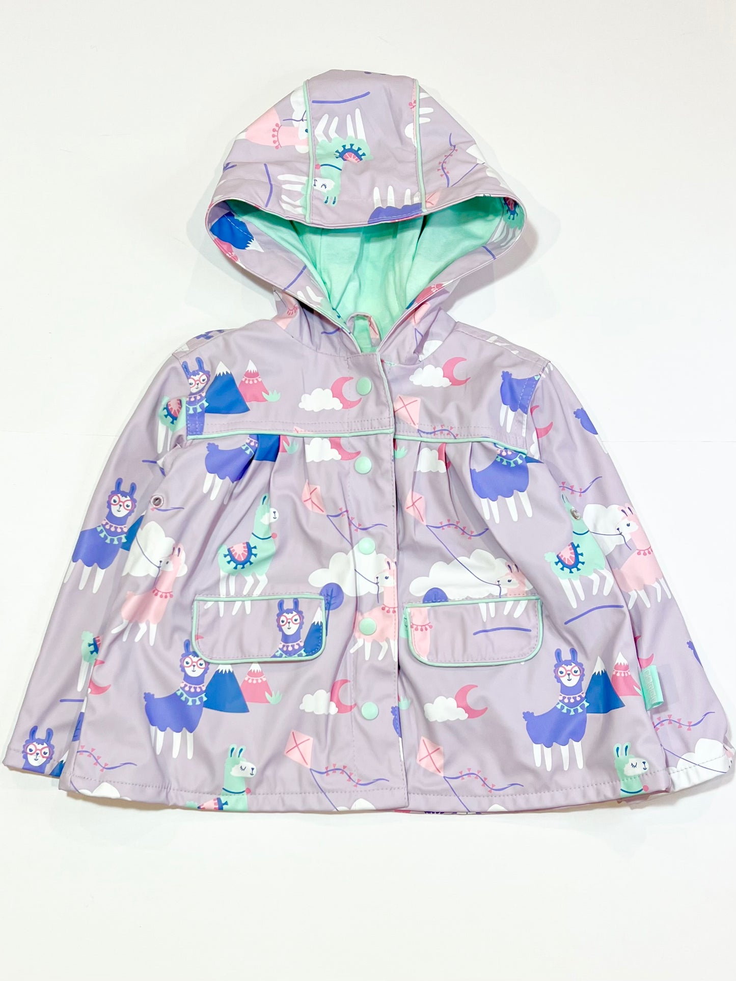 Llamas rain jacket - Size 3-4