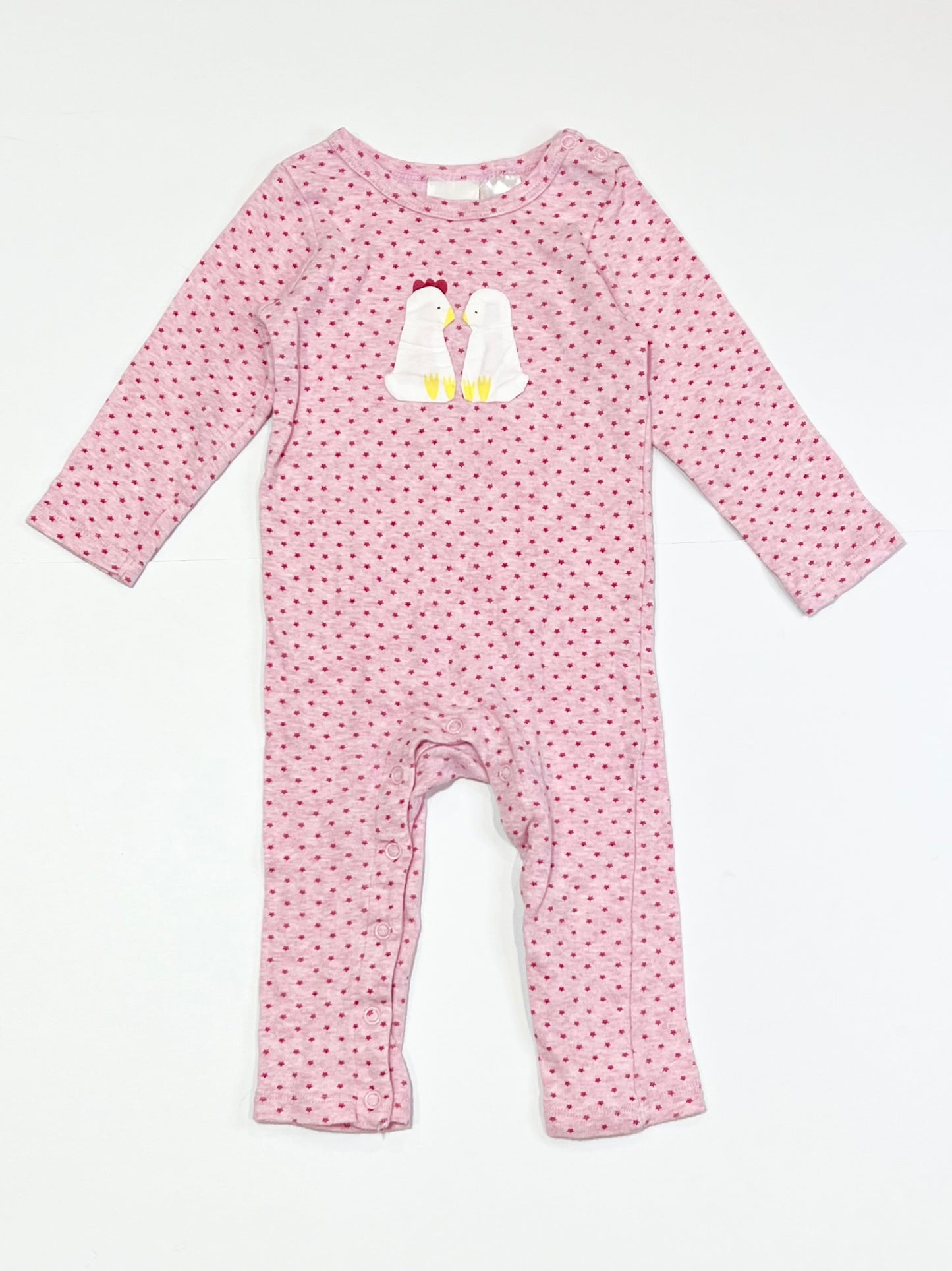 Pink chicks onesie - Size 0