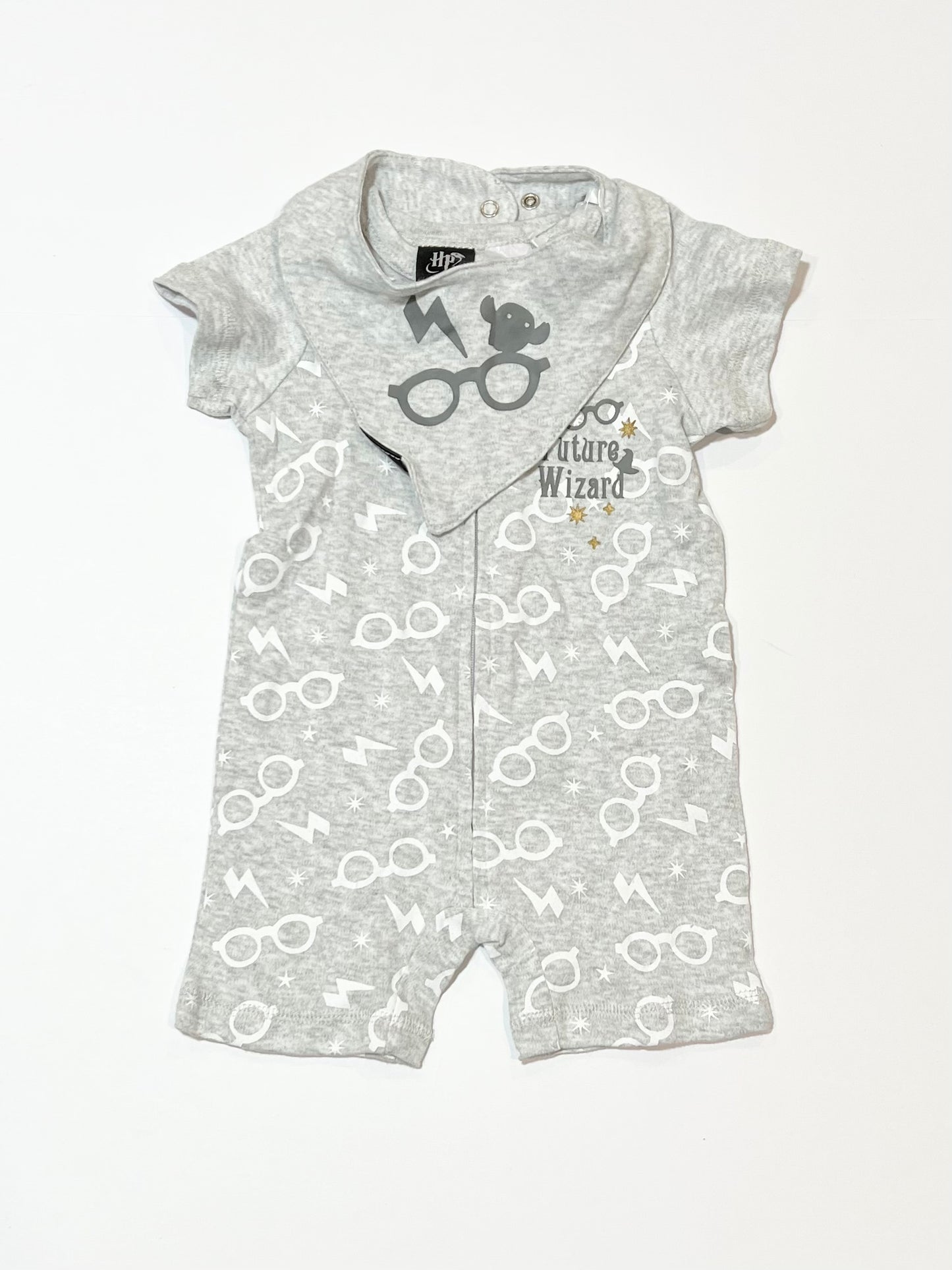Grey zip romper - Size 00