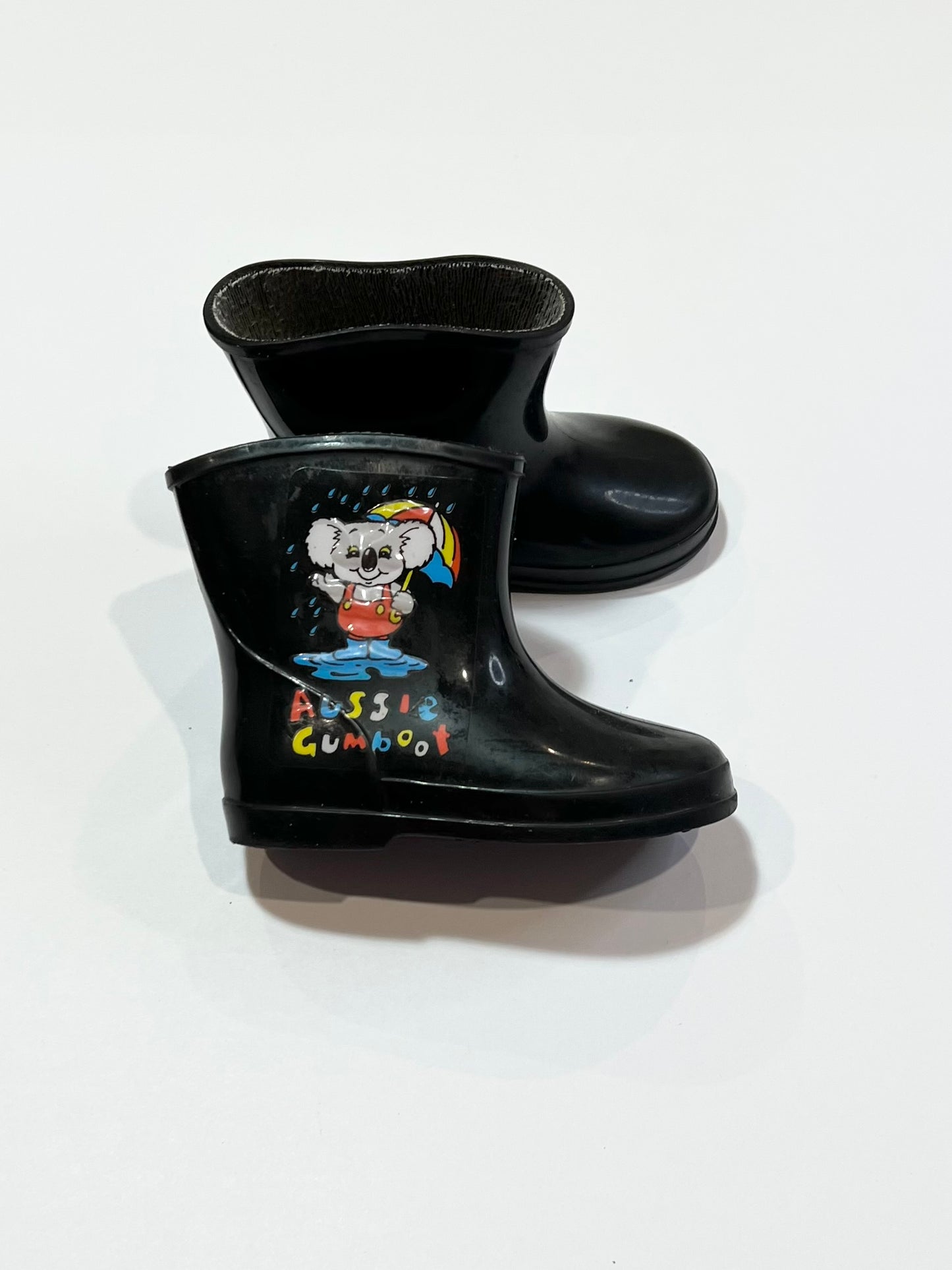 Black gumboots - Size 4
