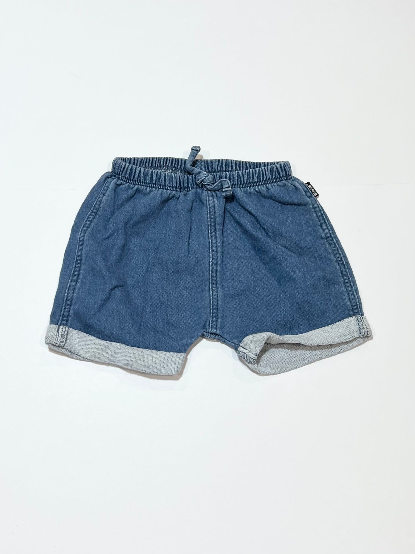 Denim sweat shorts - Size 0