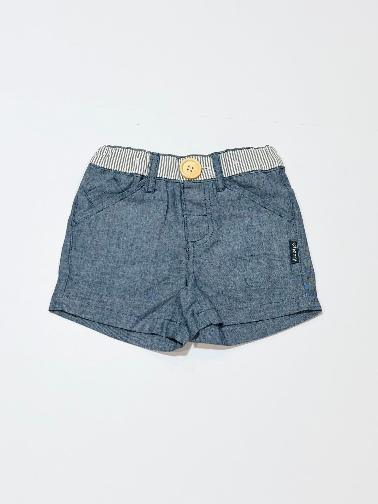 Navy cotton shorts - Size 0