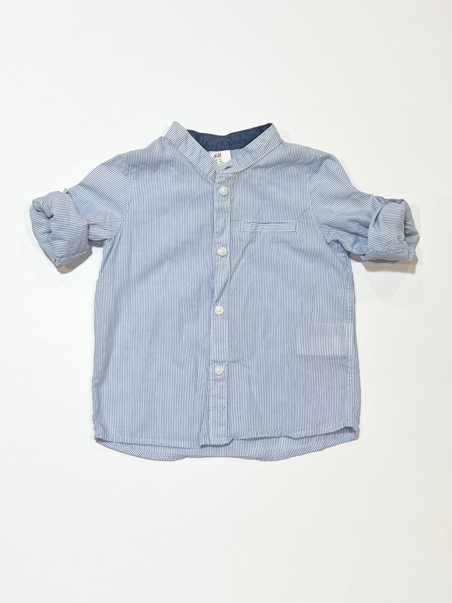 Striped grandpa shirt - Size 6-9 months