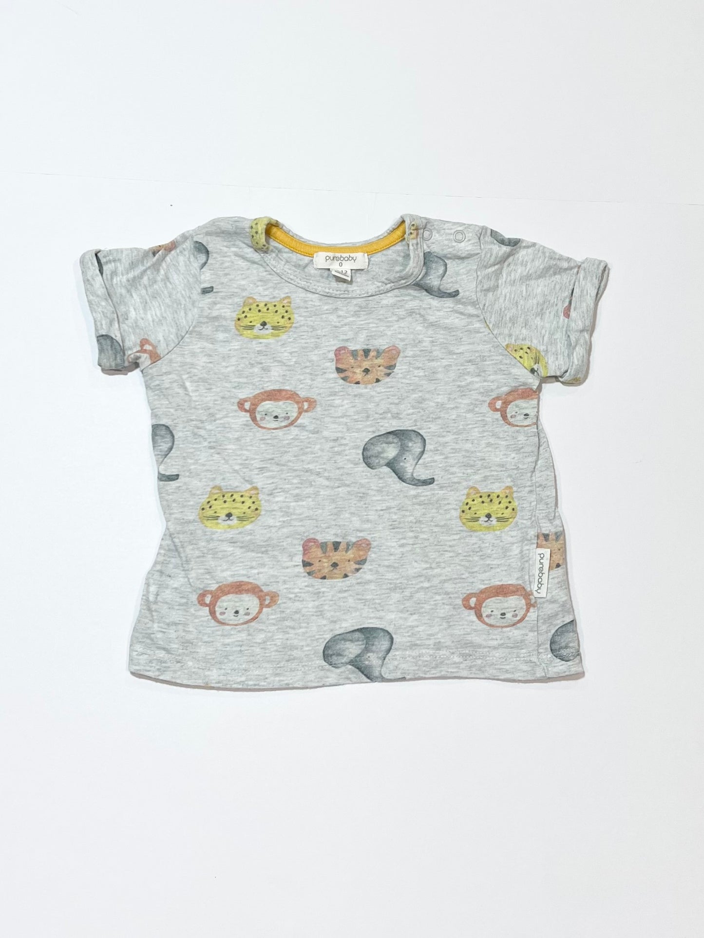 Grey animals tee - Size 0