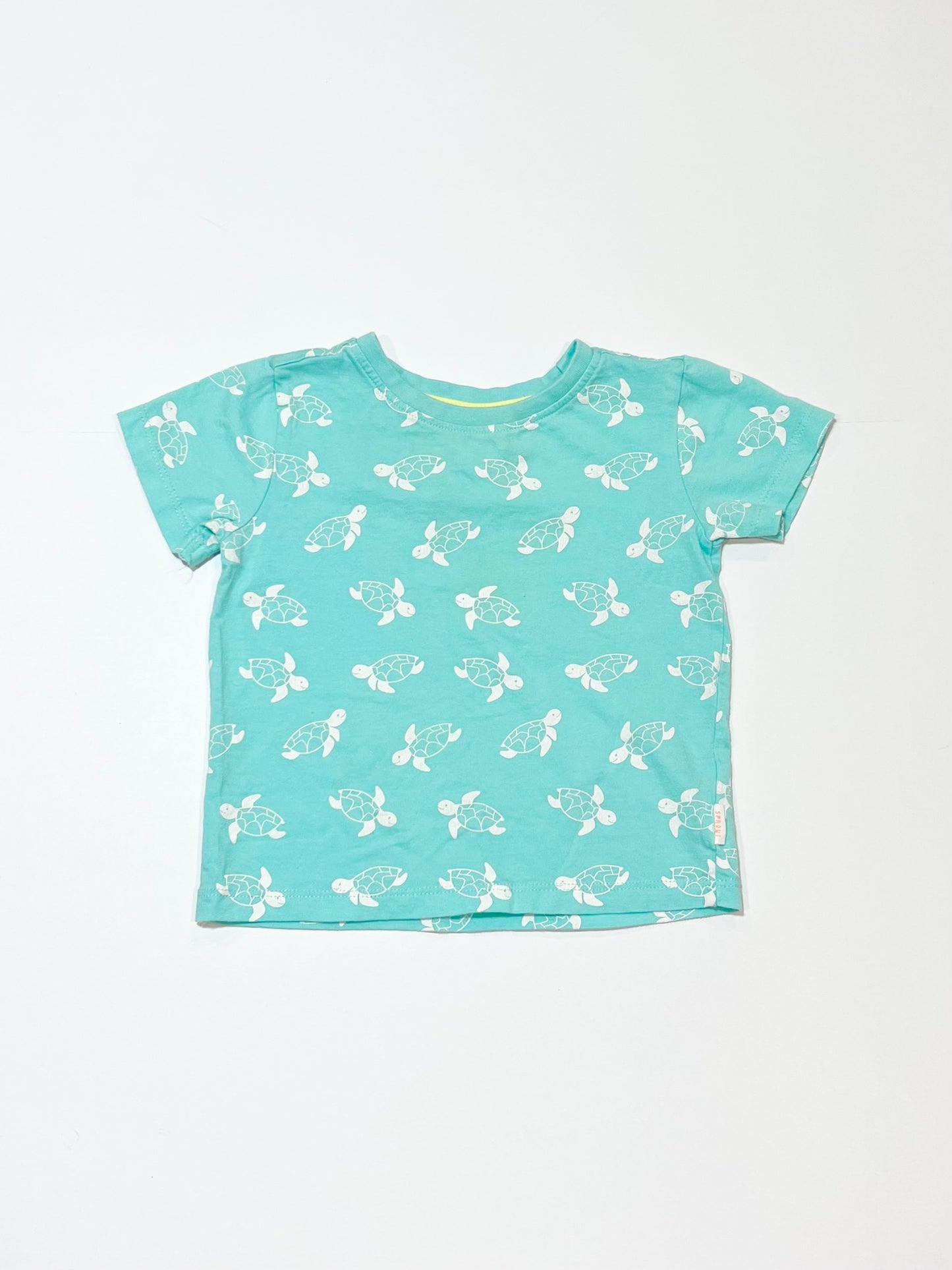 Green turtle tee - Size 0