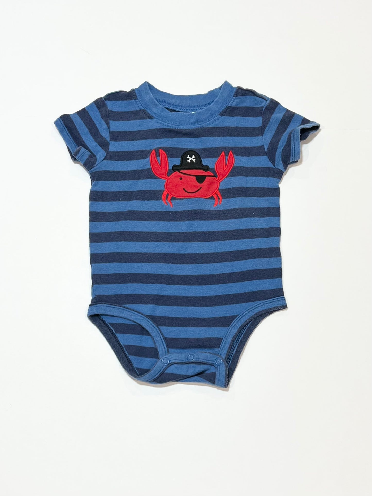 Striped crab bodysuit - Size 9-12 months