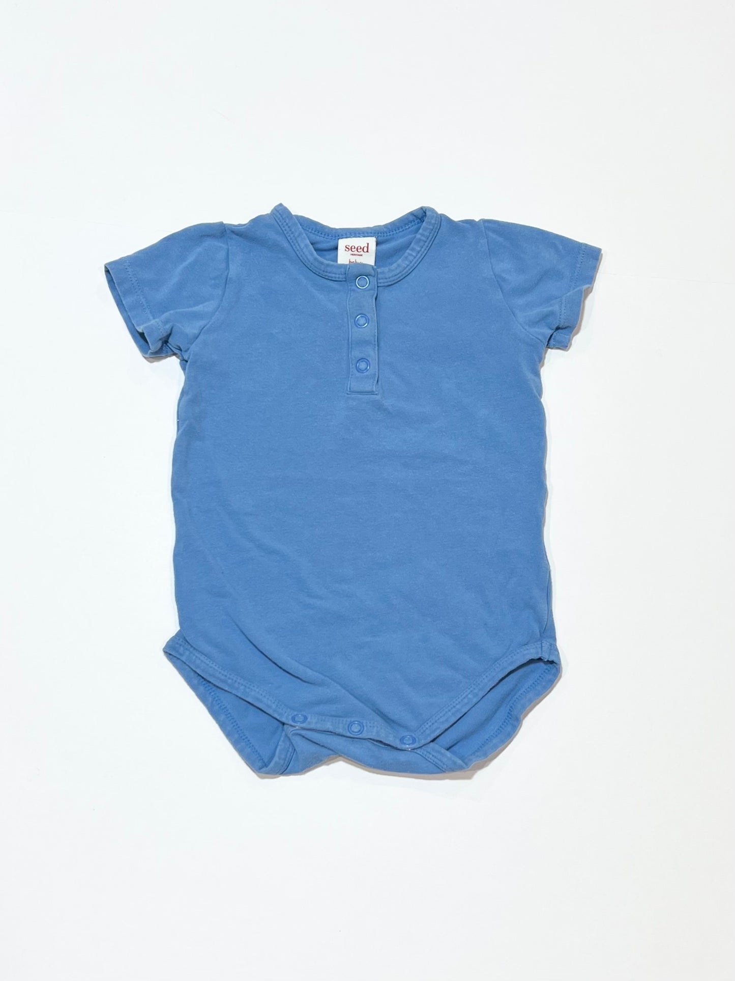 Blue henley bodysuit - Size 0