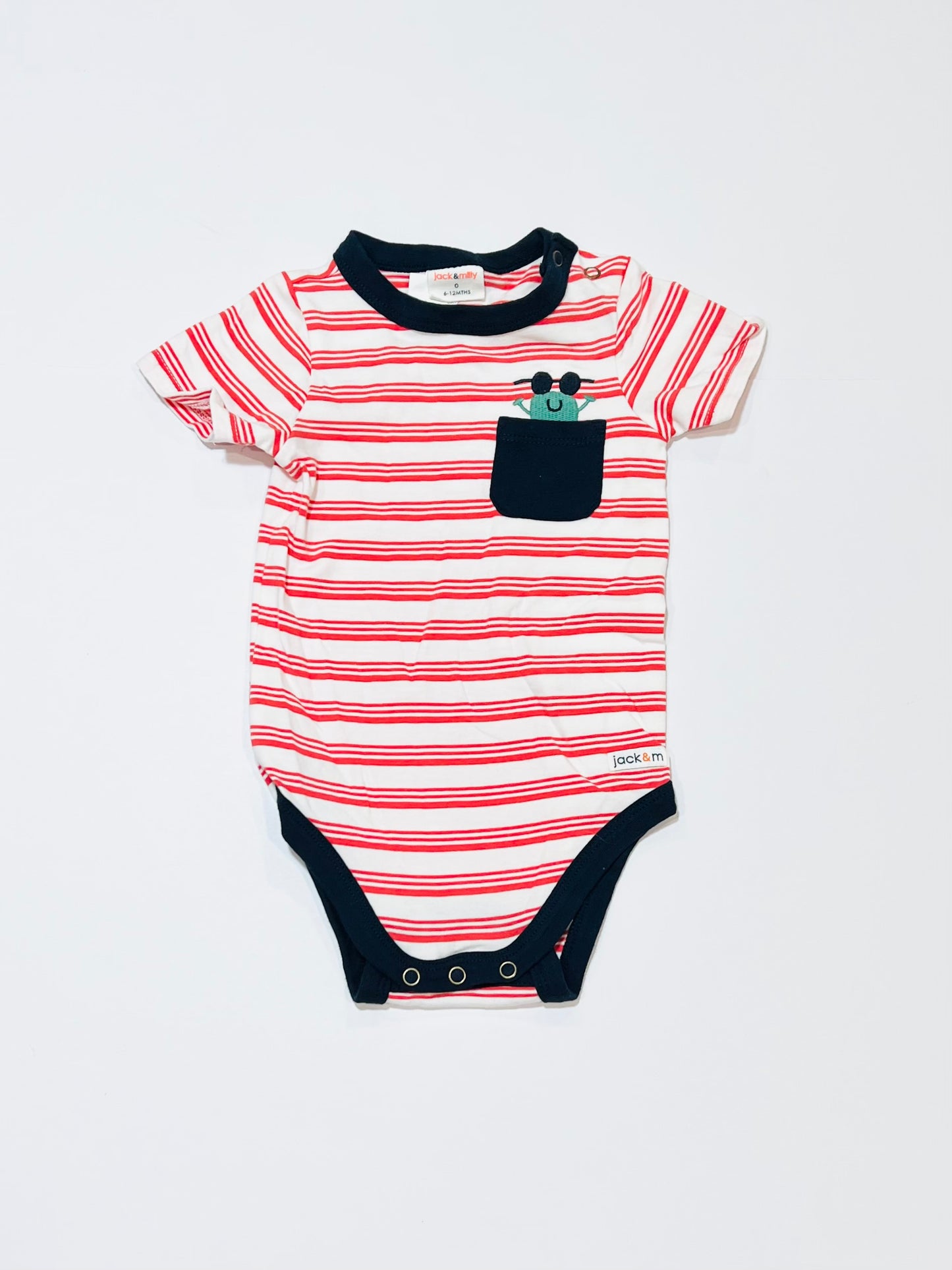 Striped frog bodysuit - Size 0