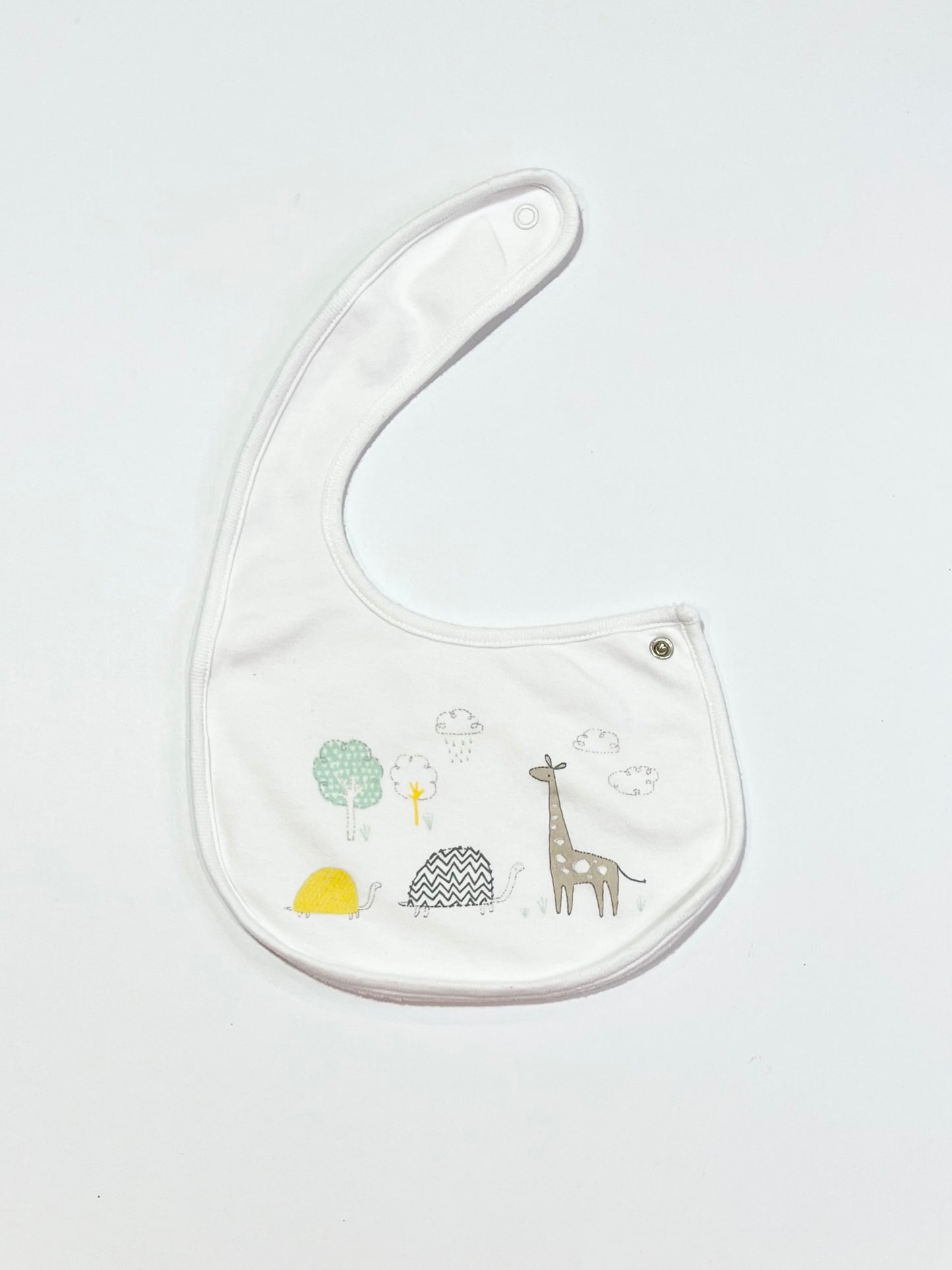 Giraffe and turtles bib - One size