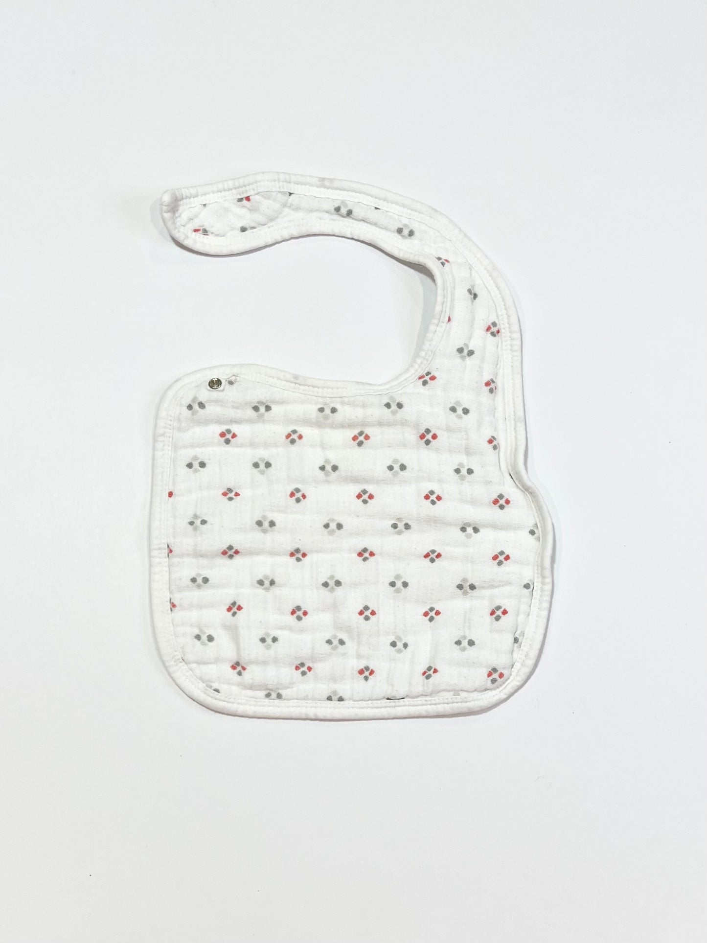 Patterned muslin bib - One size