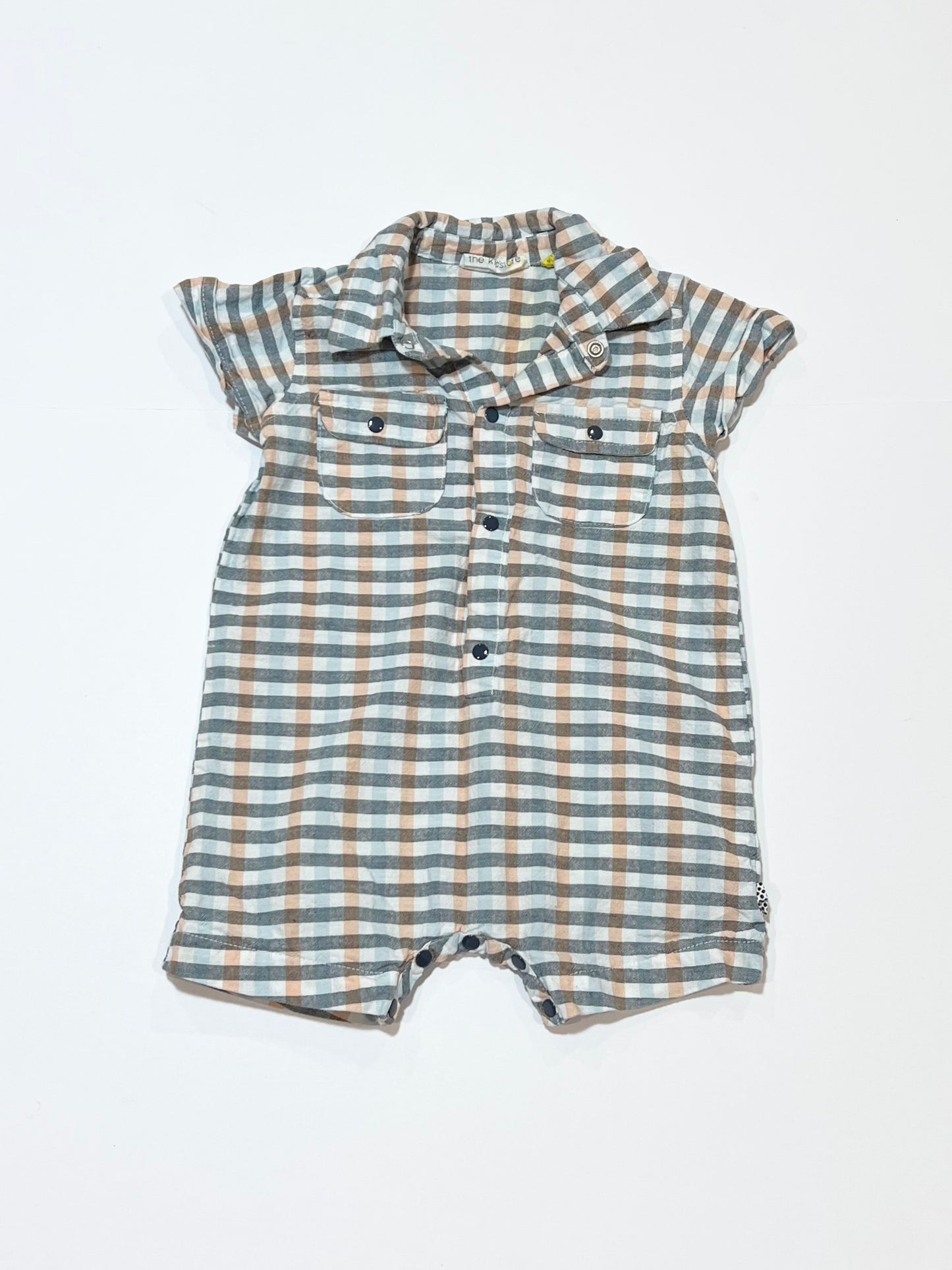Checkered romper - Size 0