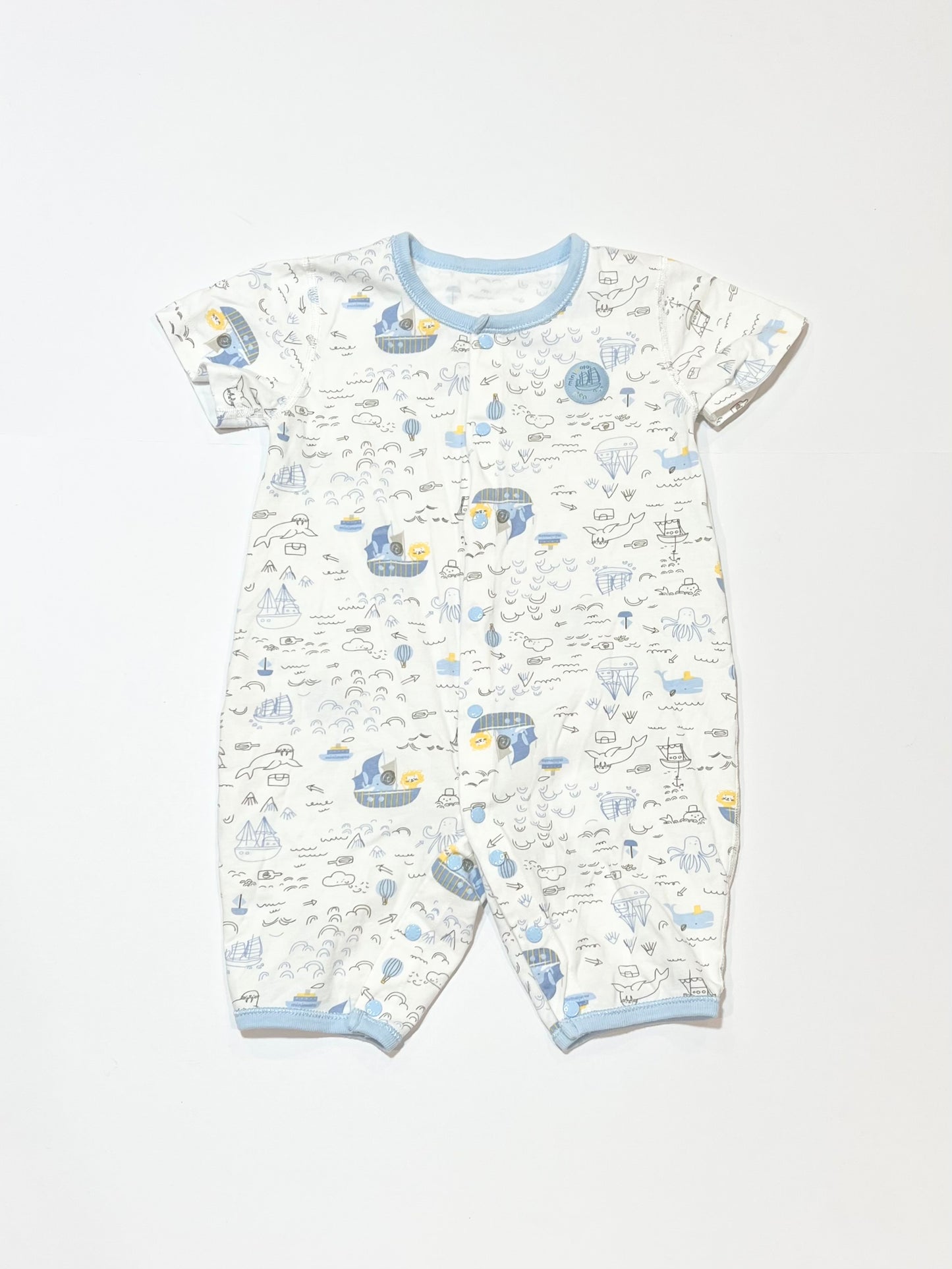 Sailboat romper - Size 6-9 months
