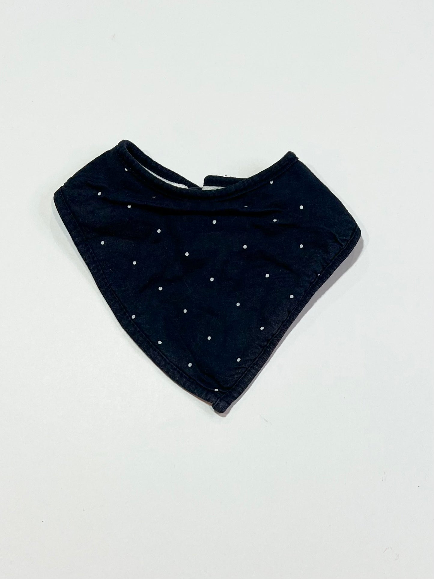 Navy spot bandana bib - One size
