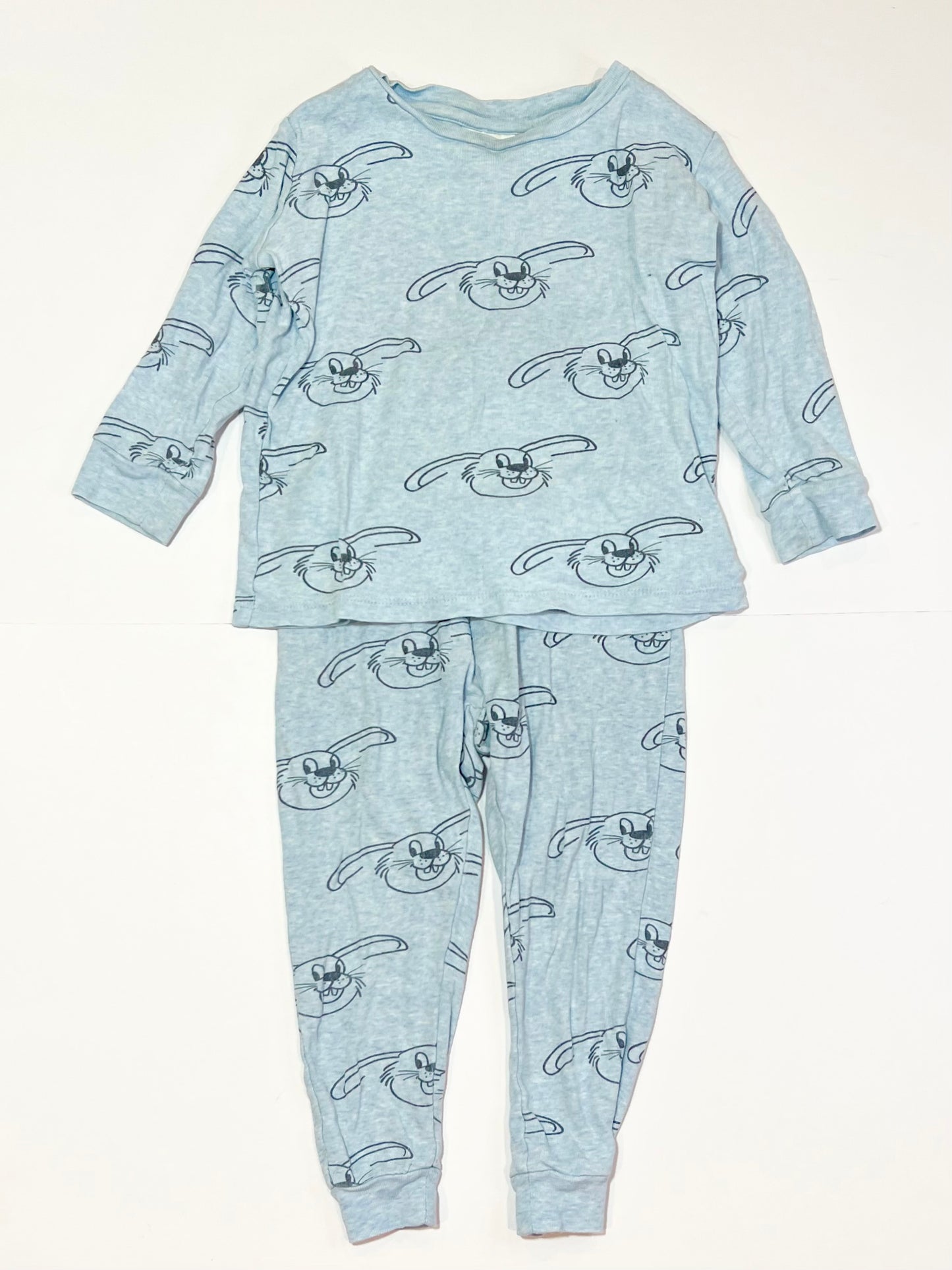 Blue bunny pyjamas - Size 2