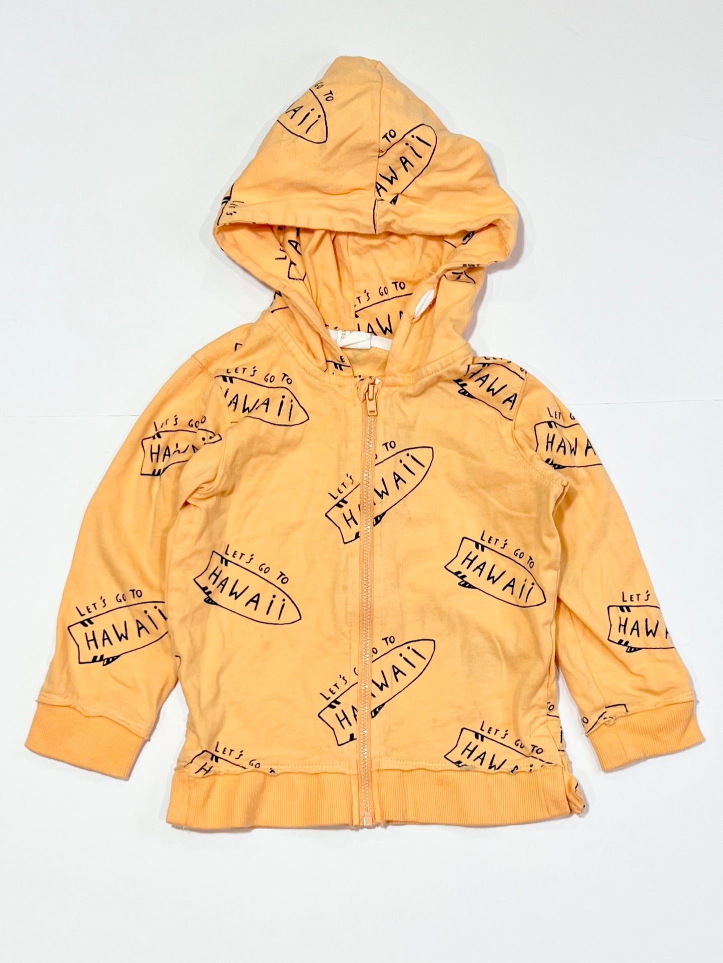 Orange zip hoodie - Size 2