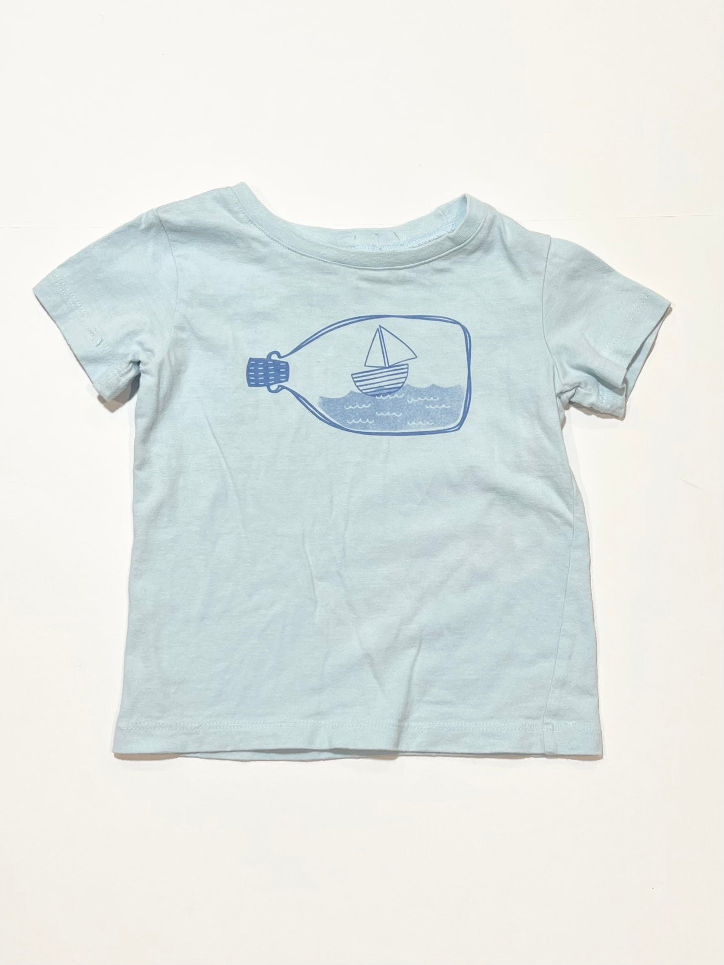 Blue sailboat tee - Size 1
