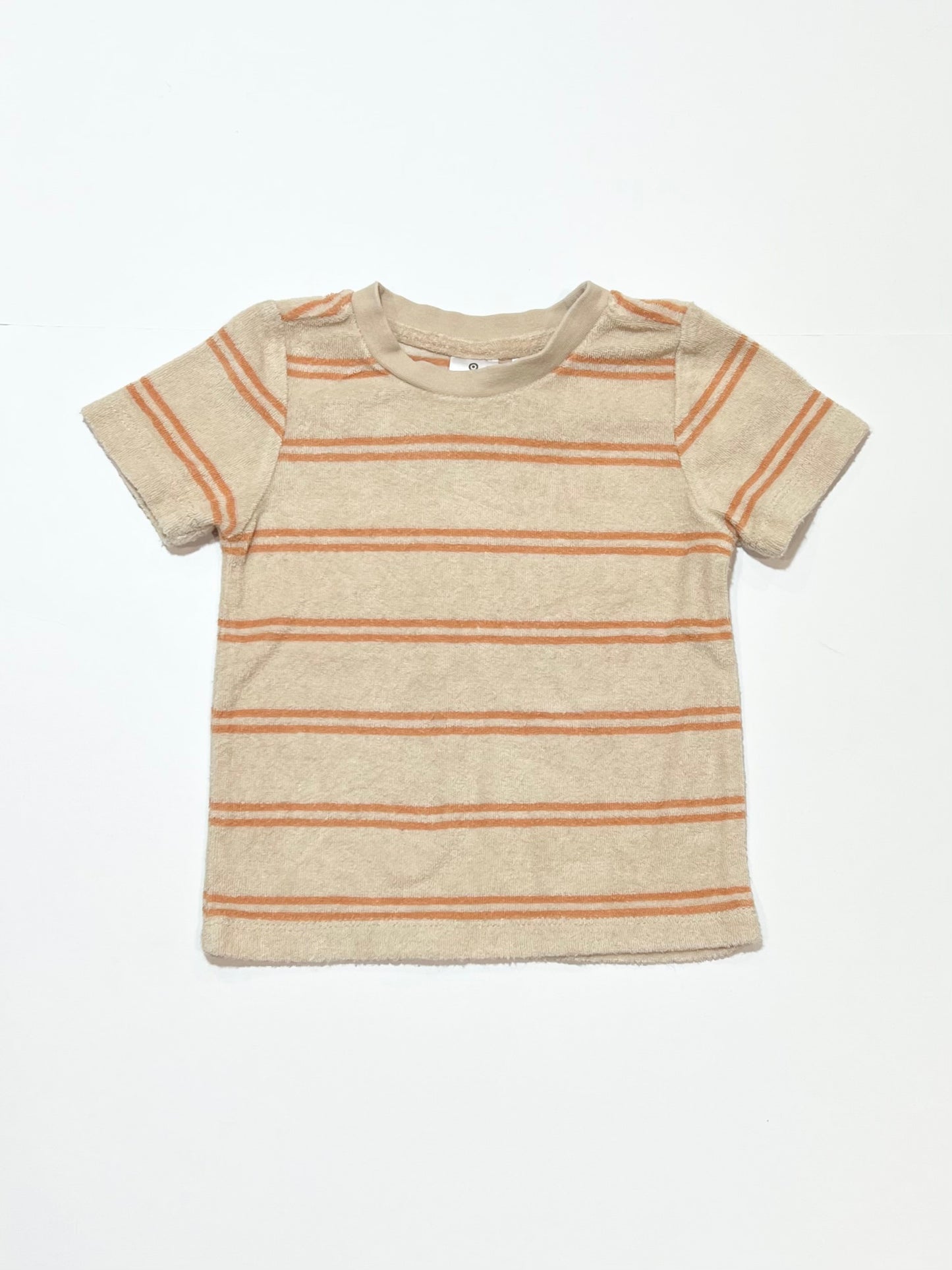Striped terry tee - Size 1