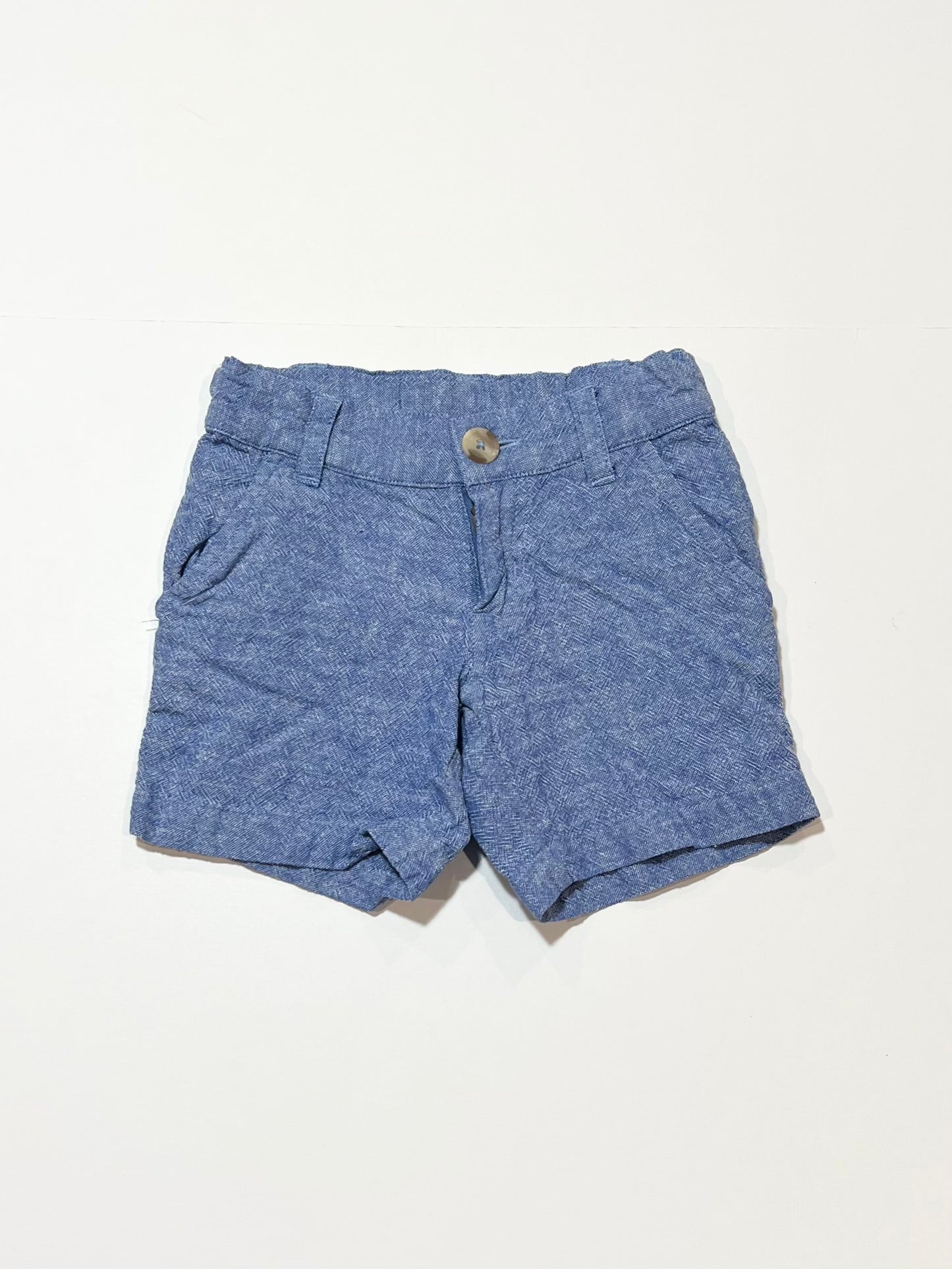 Blue woven shorts - Size 2