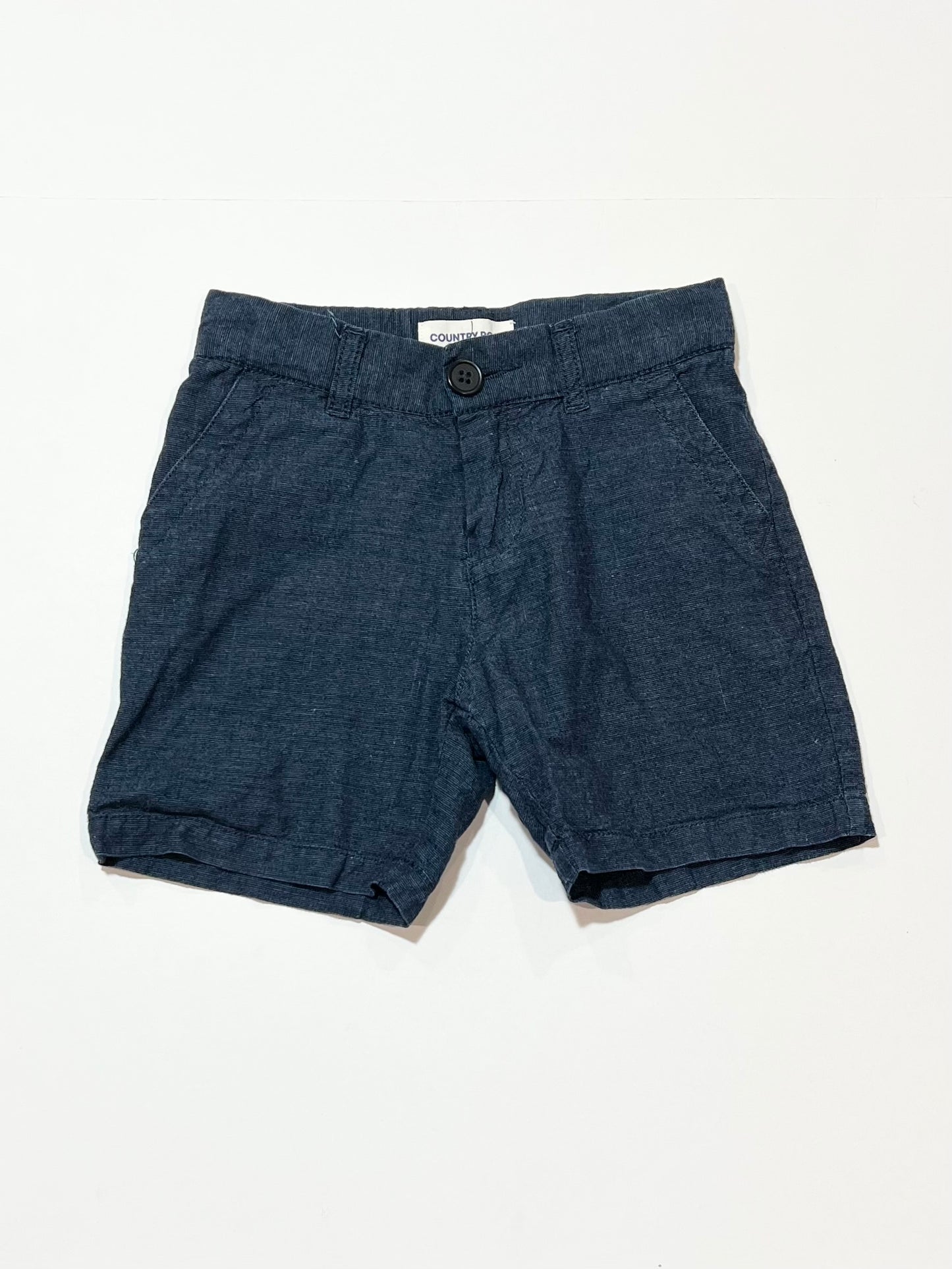Navy woven shorts - Size 2