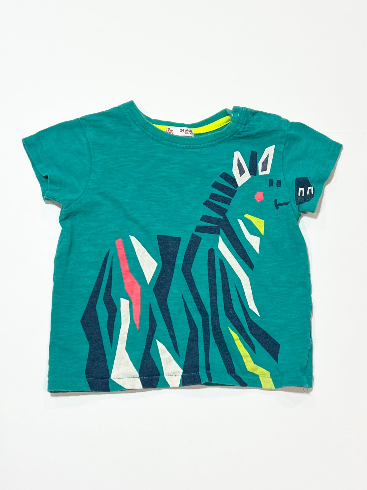 Green zebra tee - Size 2