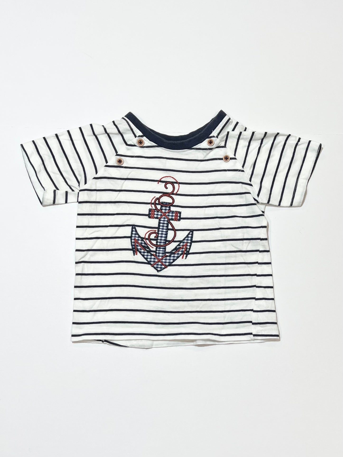 Striped anchor tee - Size 2