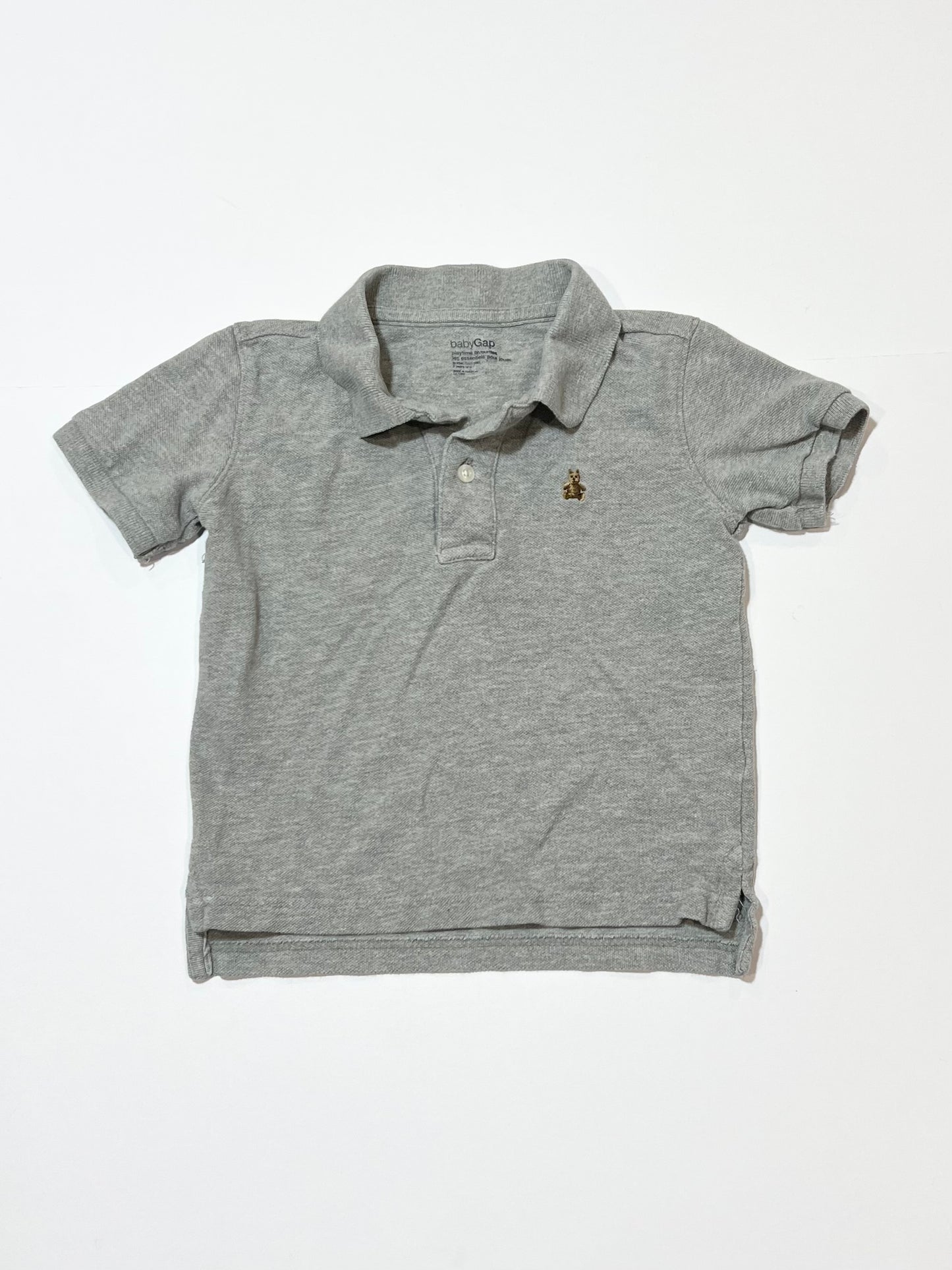 Grey polo shirt - Size 2