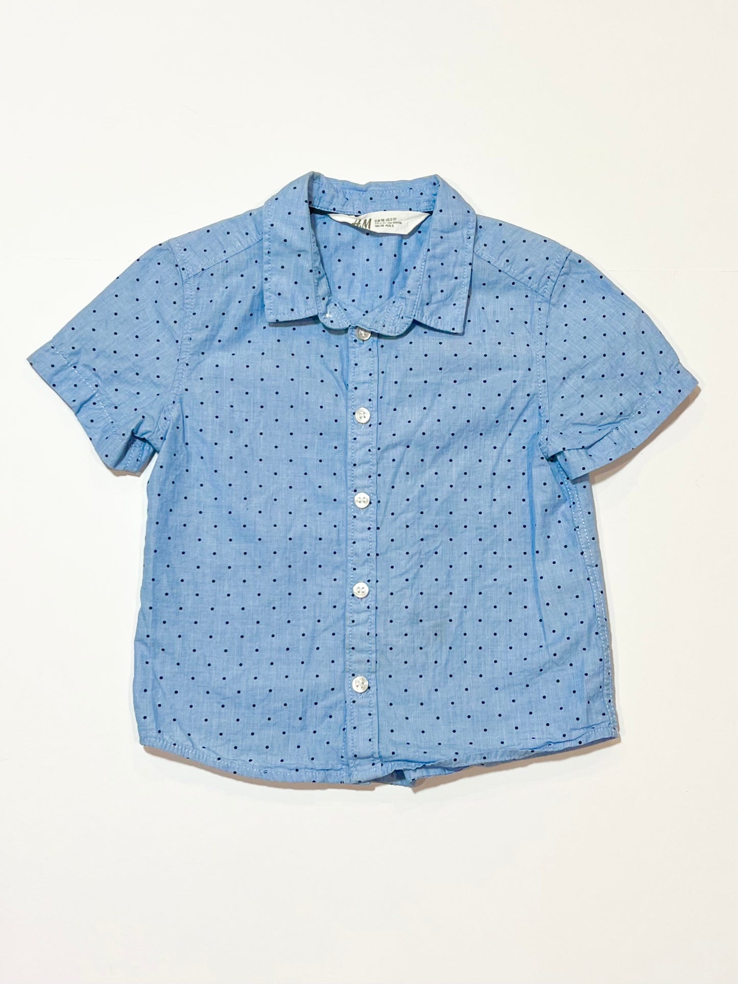 Blue spot shirt - Size 2-3