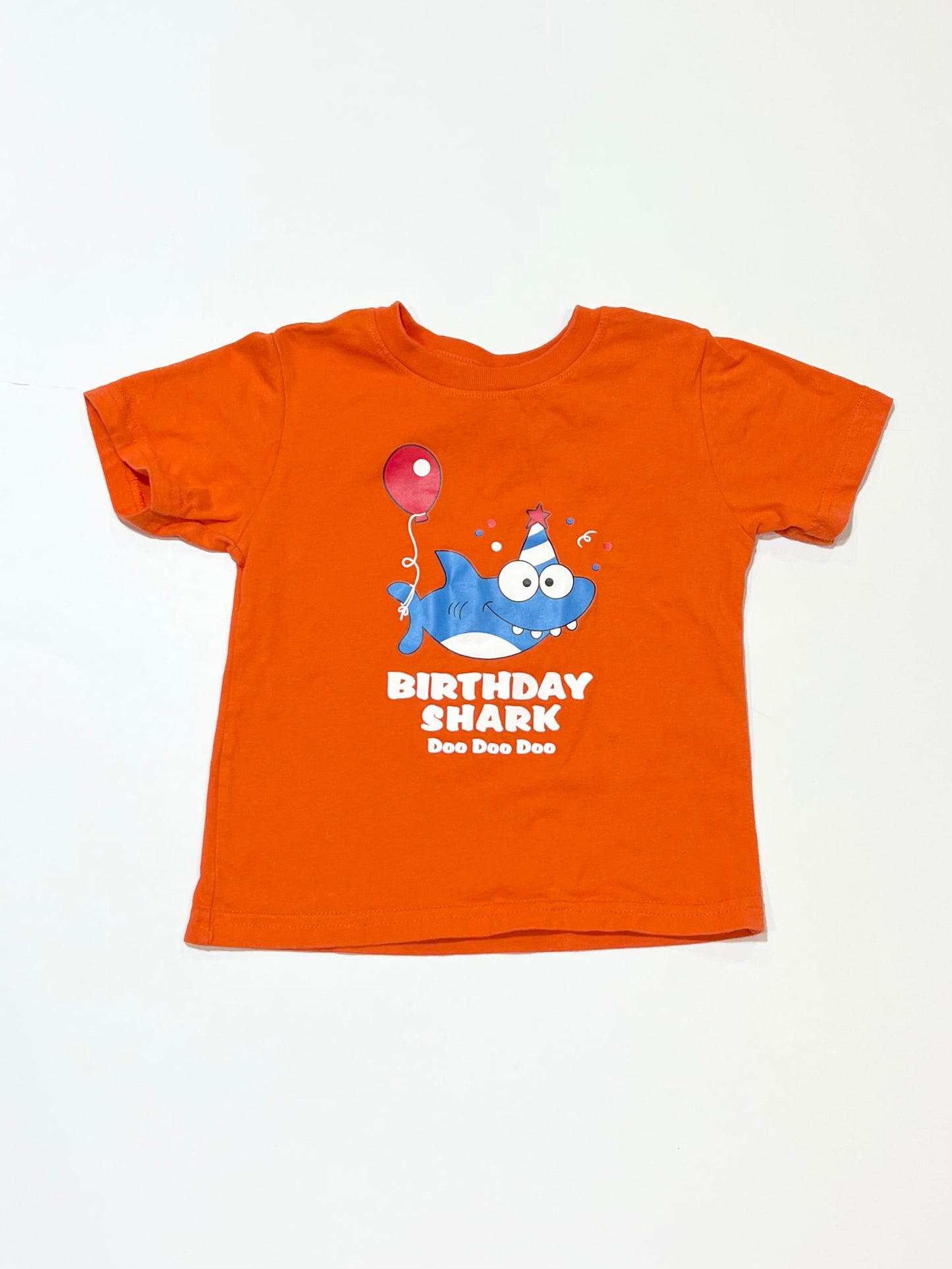 Birthday shark tee - Size 2