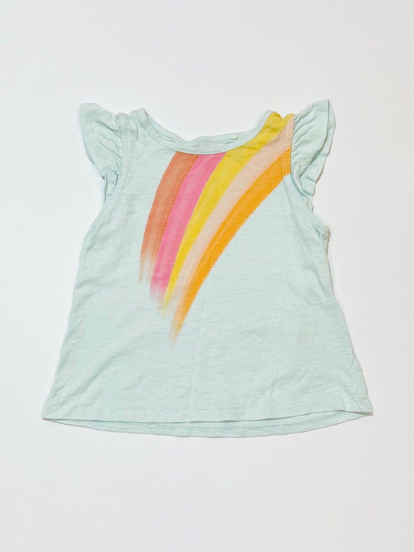 Rainbow frill tank - Size 3
