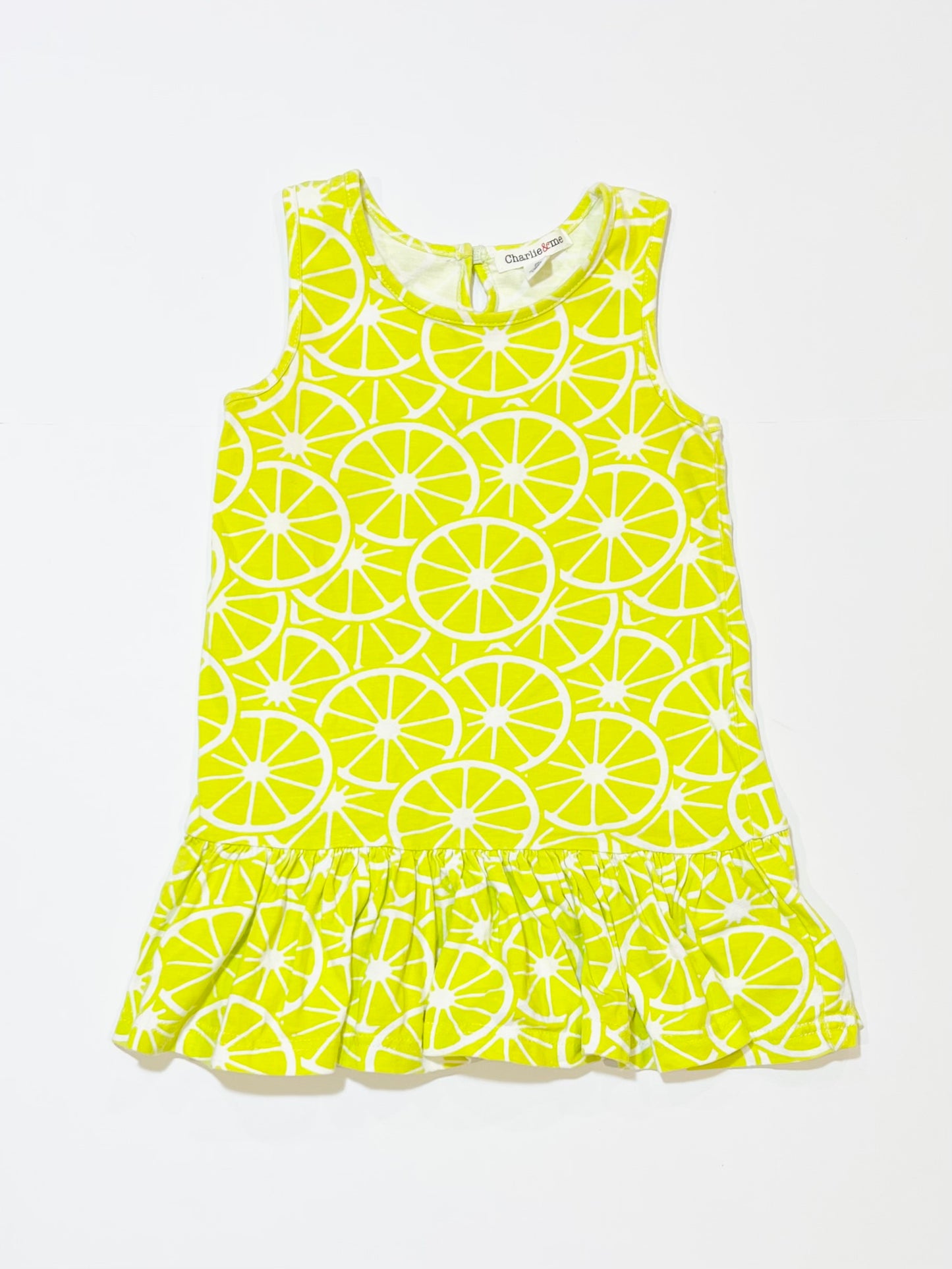 Limes jersey dress - Size 3