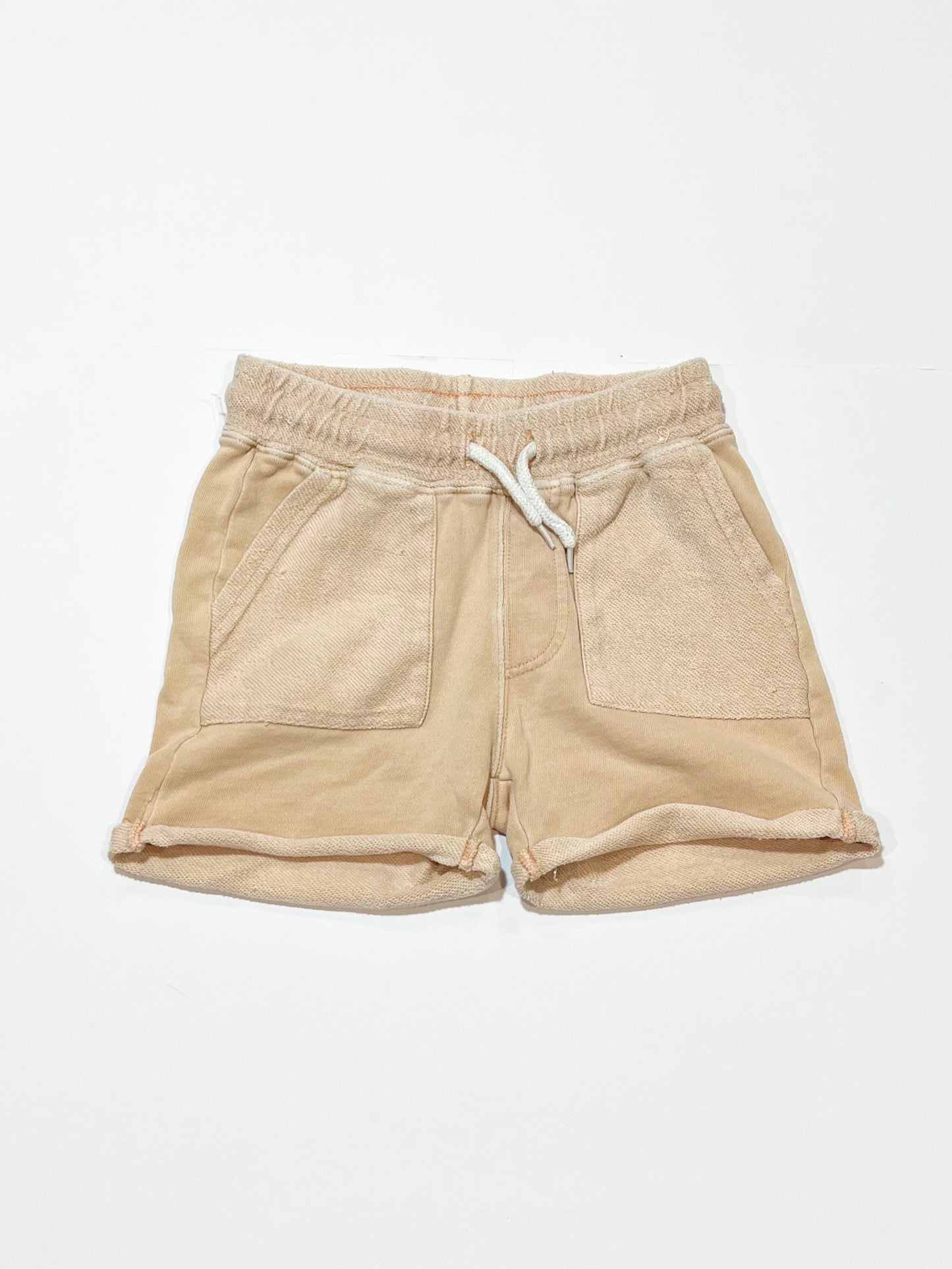 Tan sweat shorts - Size 4
