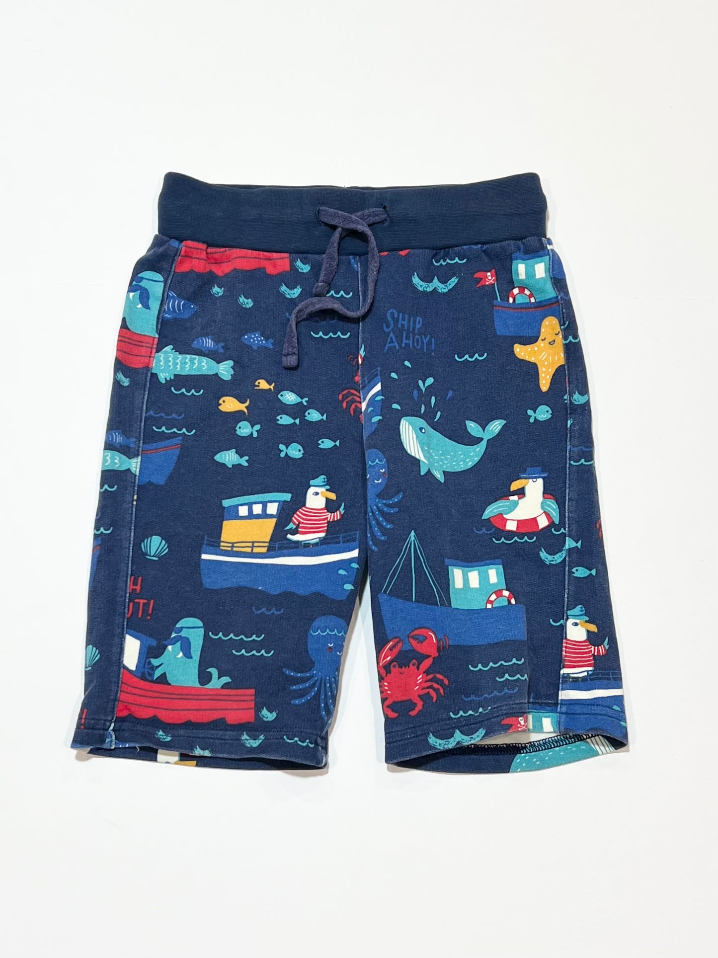 Ship ahoy! sweat shorts - Size 4-5