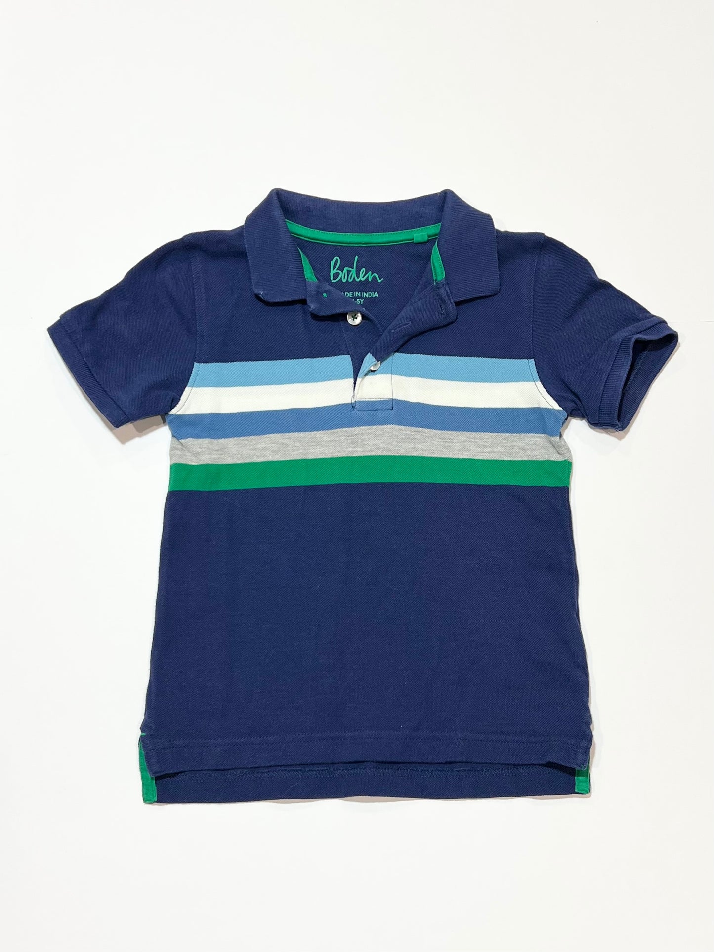 Striped polo top - Size 4-5