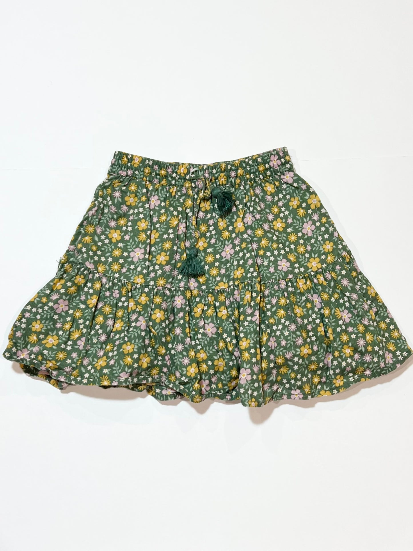Green floral skirt - Size 4