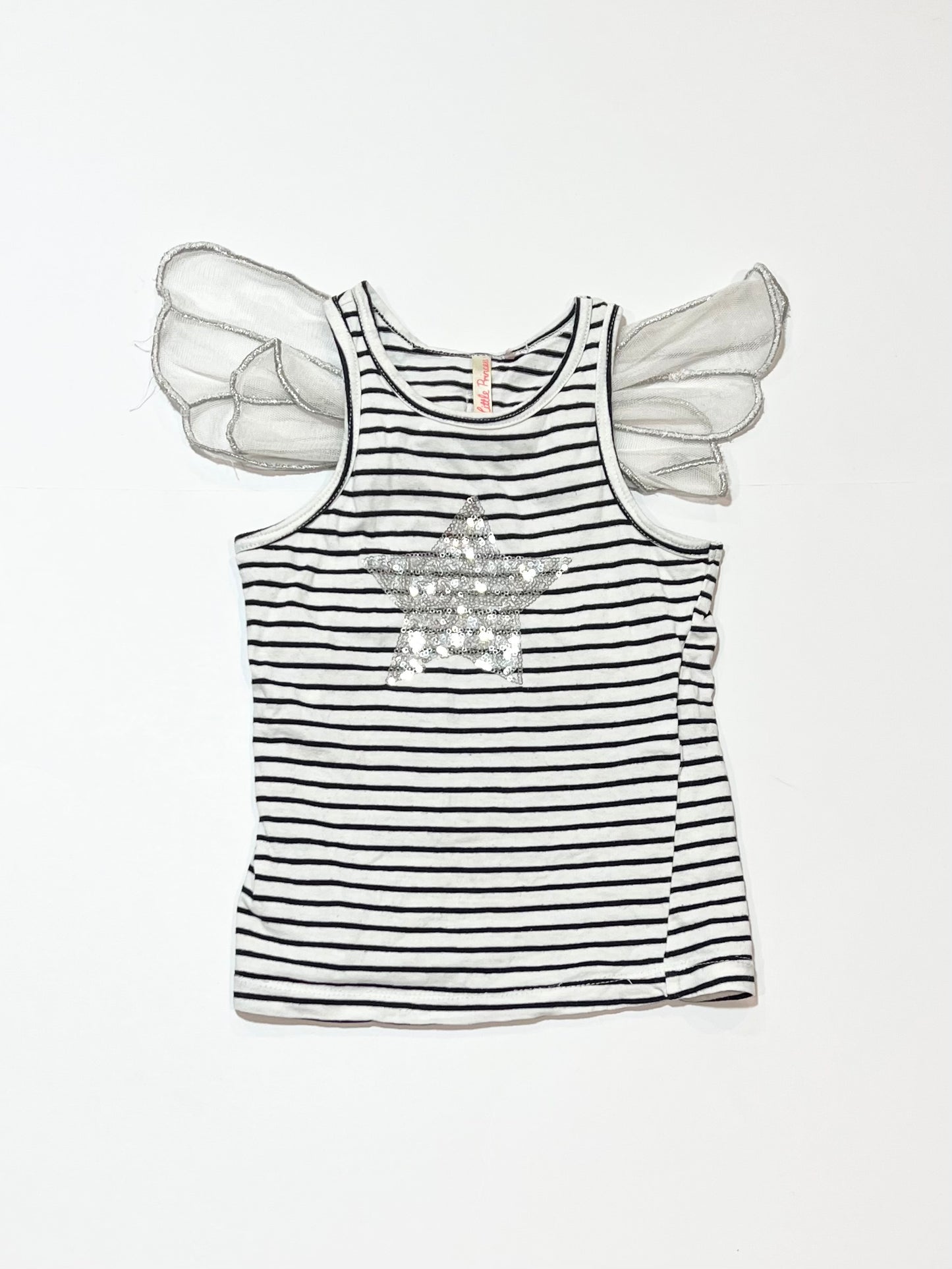 Sequined tank with wings - Size 4