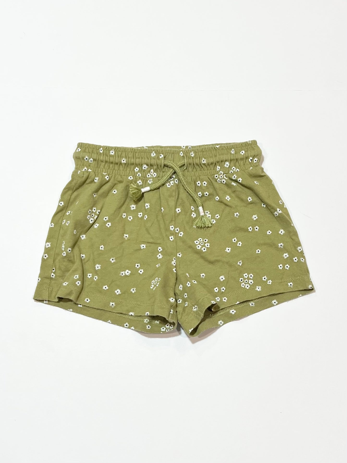 Green jersey shorts - Size 2