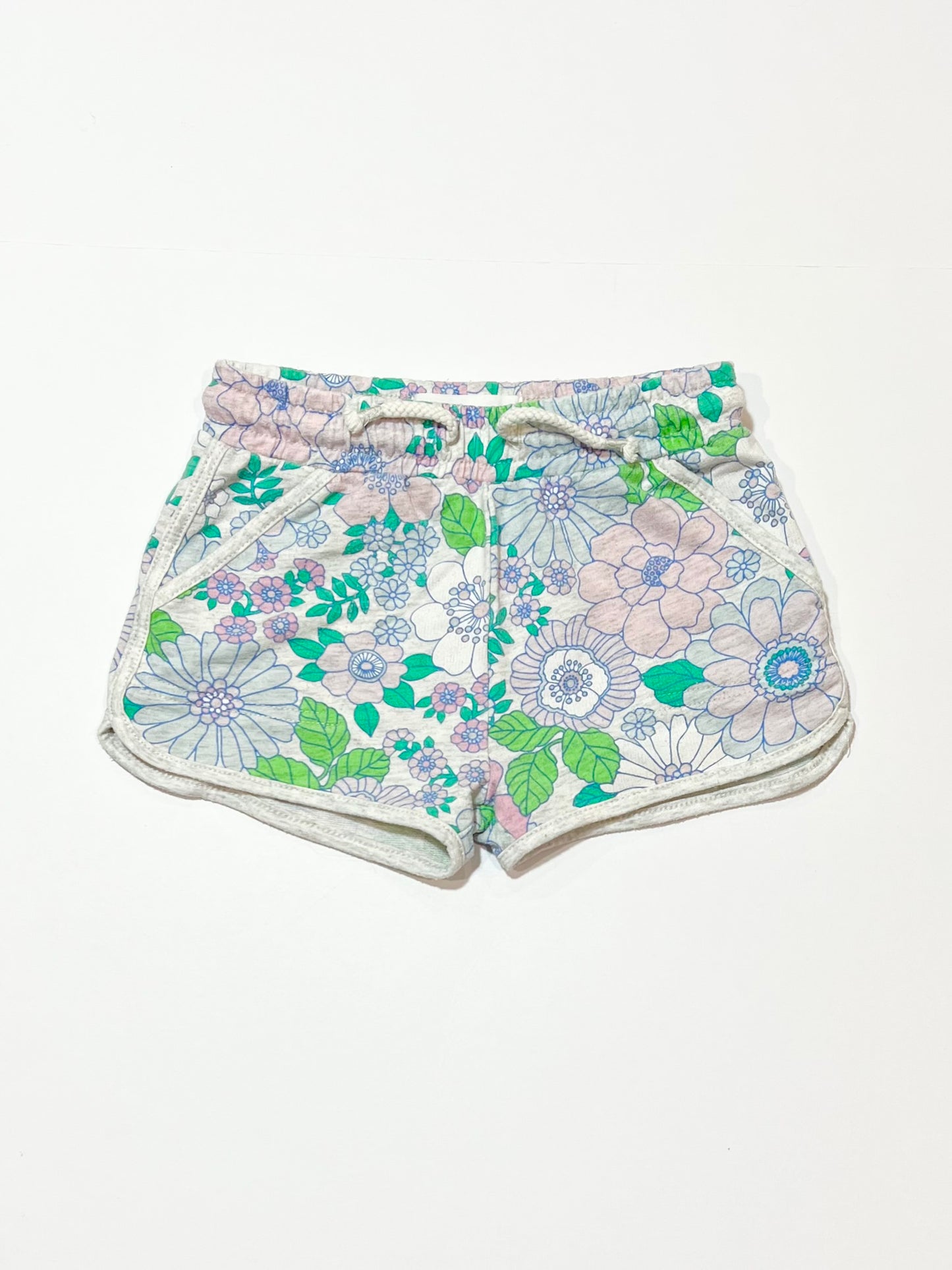 Floral sweat shorts - Size 2