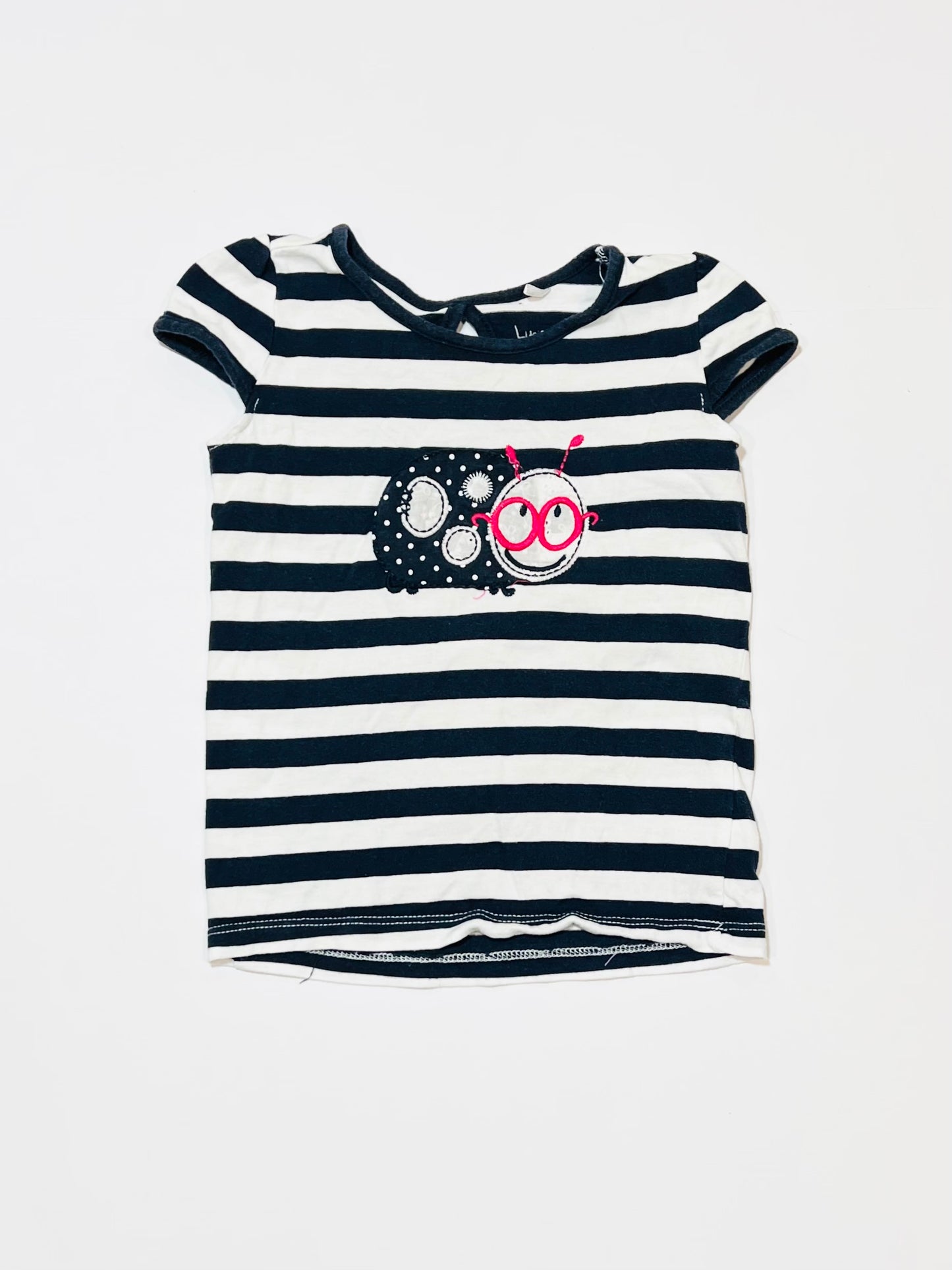 Striped lady bug tee - Size 2