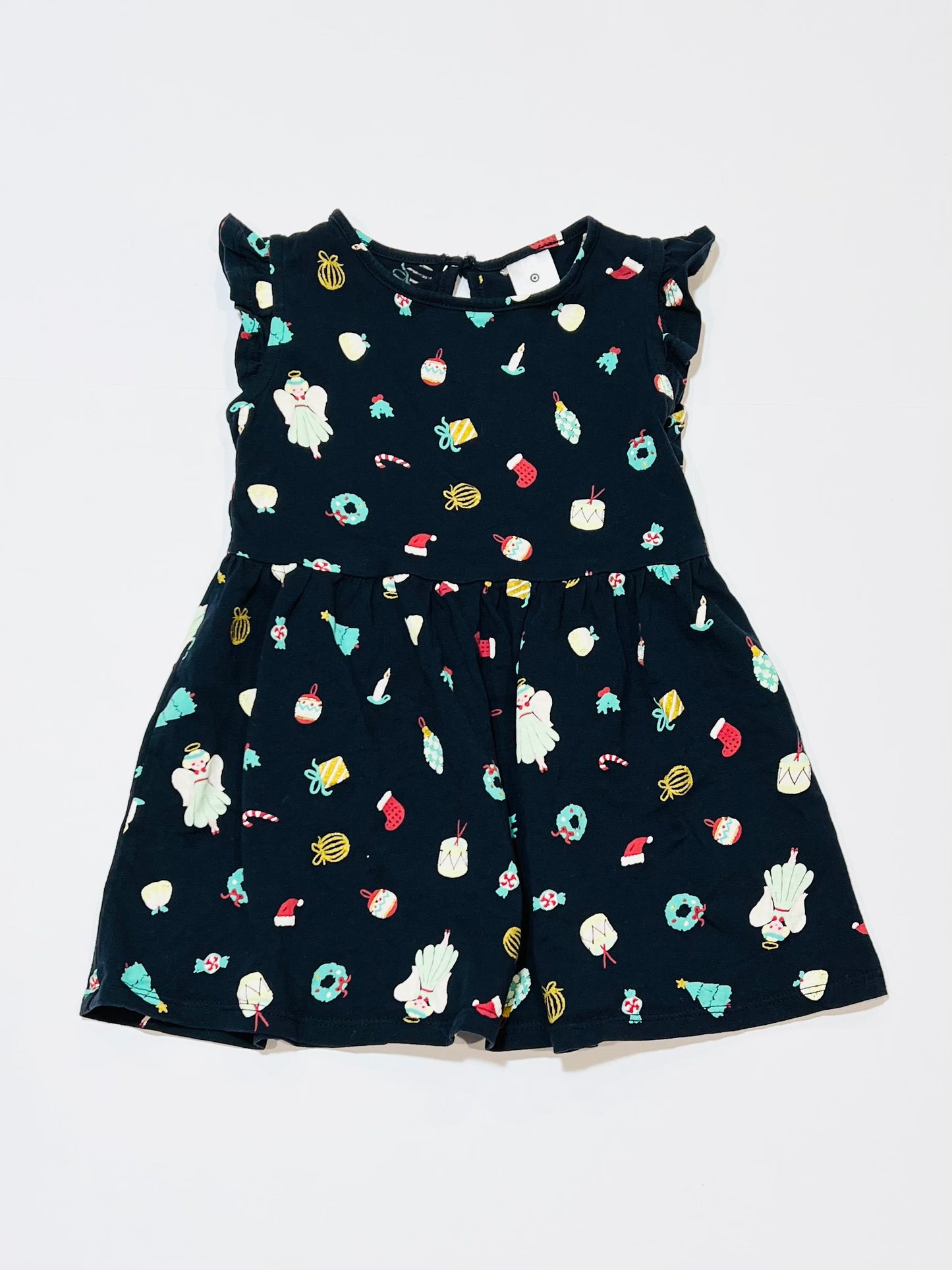 Christmas jersey dress - Size 2