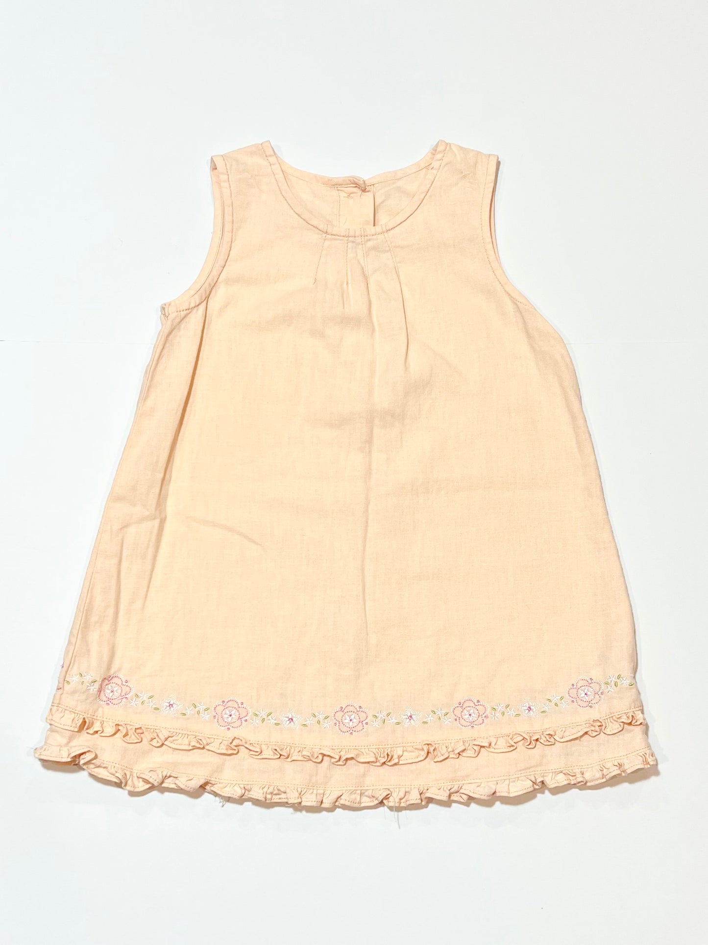 Orange linen dress - Size 2