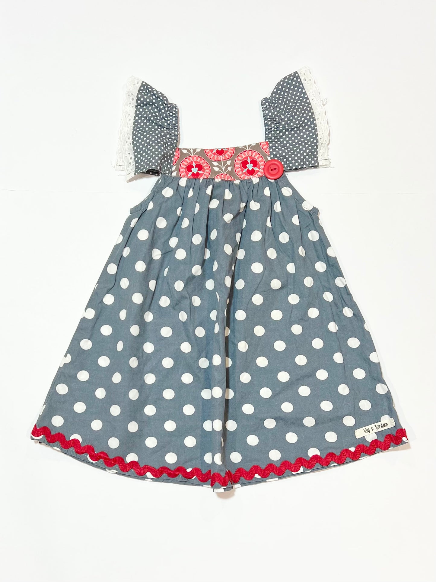 Grey spot dress - Size 2