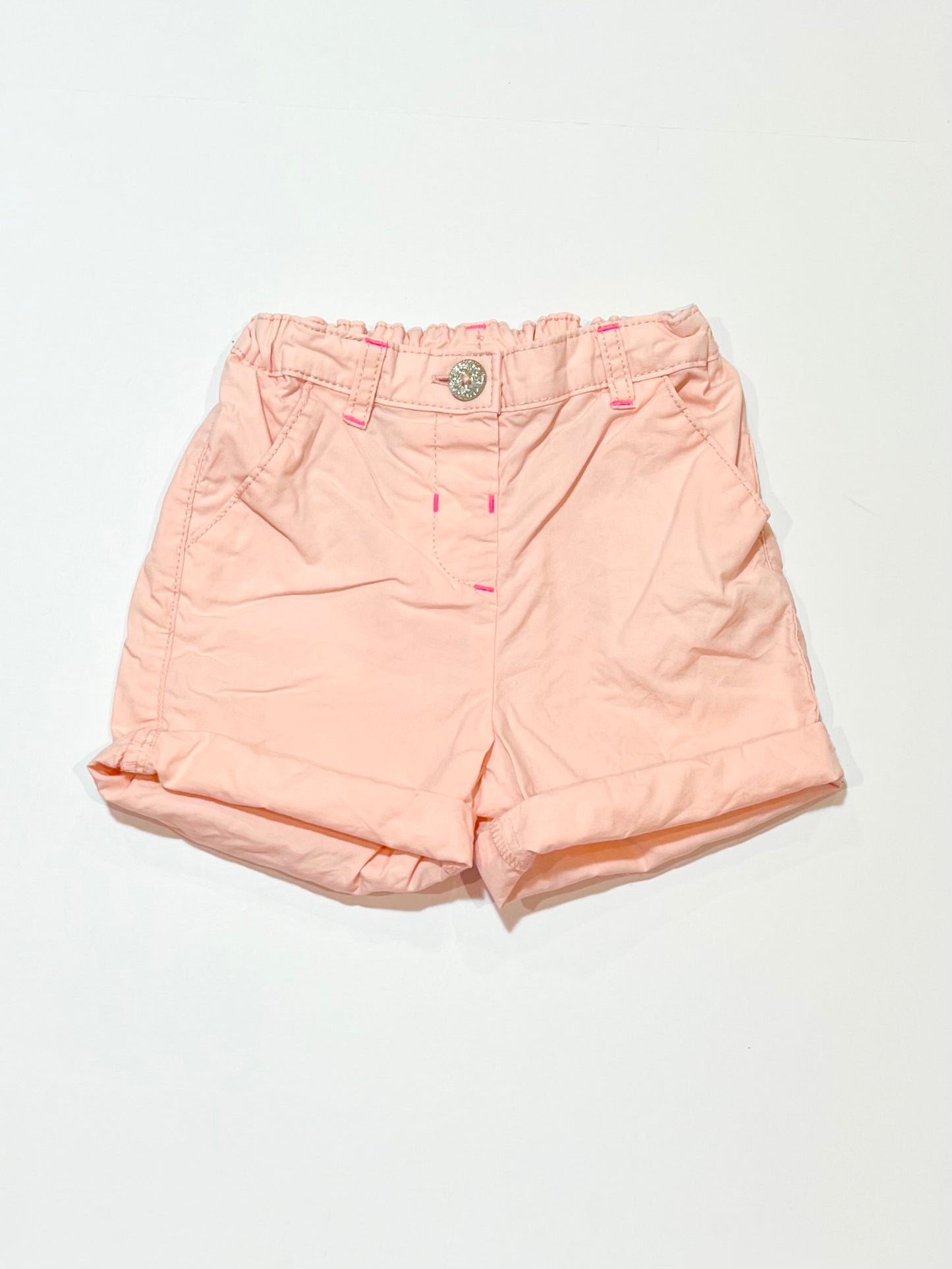 Pink cotton shorts - Size 1