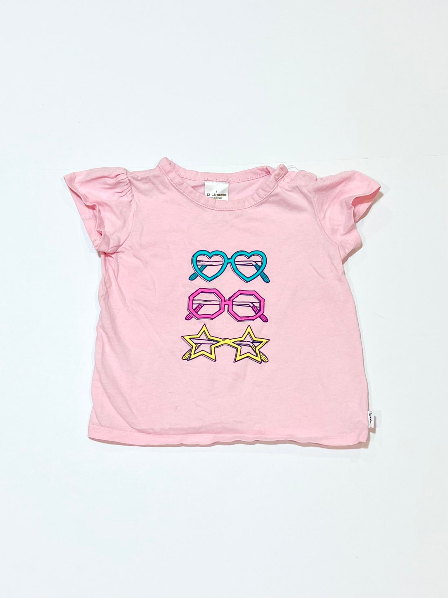 Pink glasses tee - Size 1