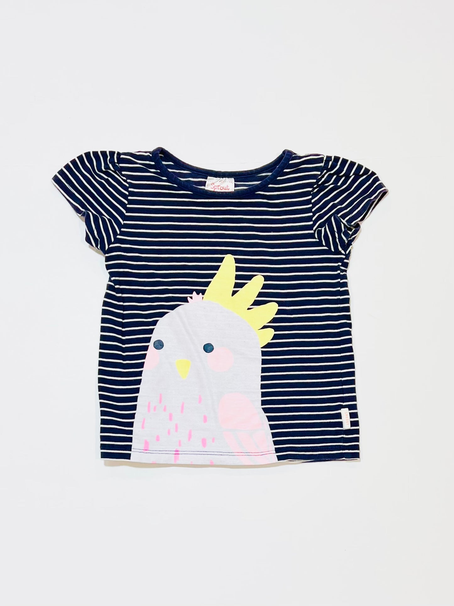 Striped cockatoo tee - Size 1