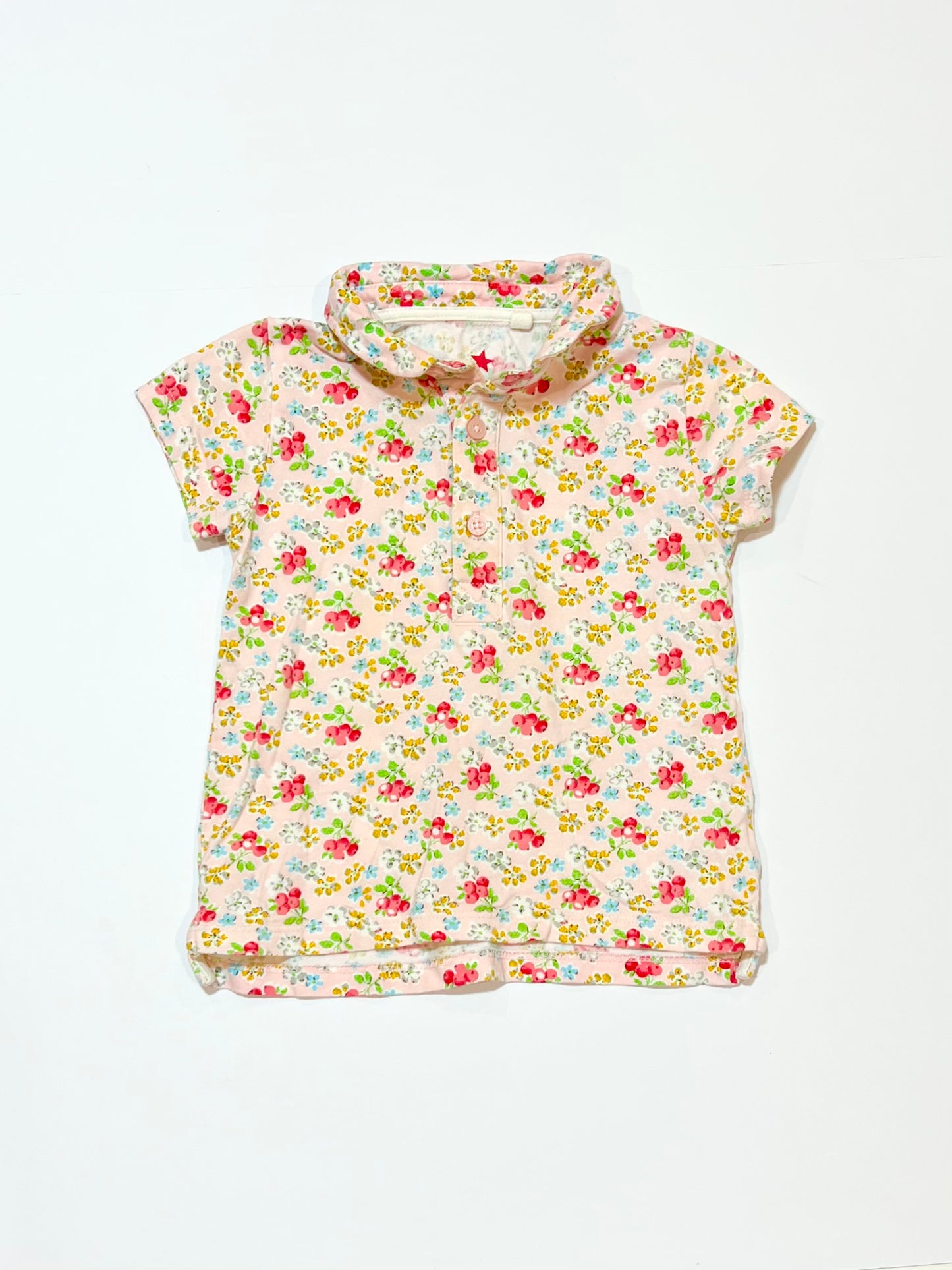 Floral jersey top - Size 1