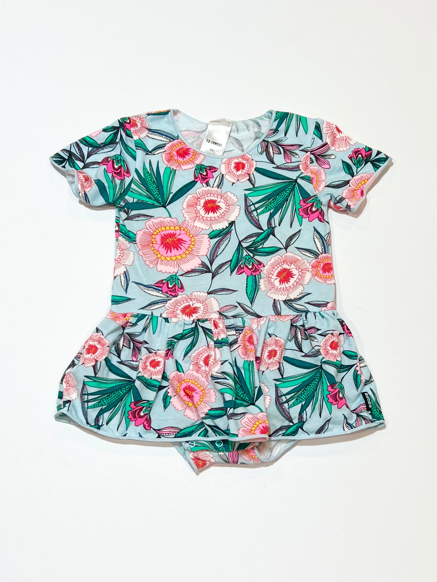Floral dress bodysuit - Size 1