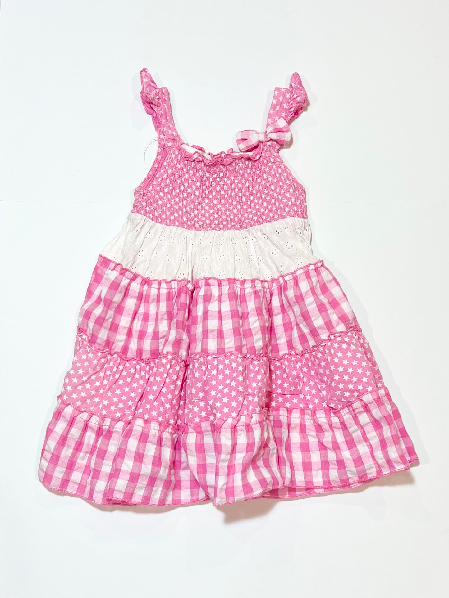 Pink tiered dress - Size 1