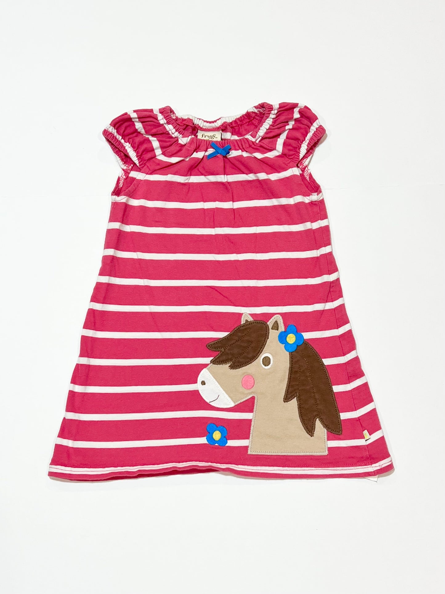 Striped horse dress - Size 1
