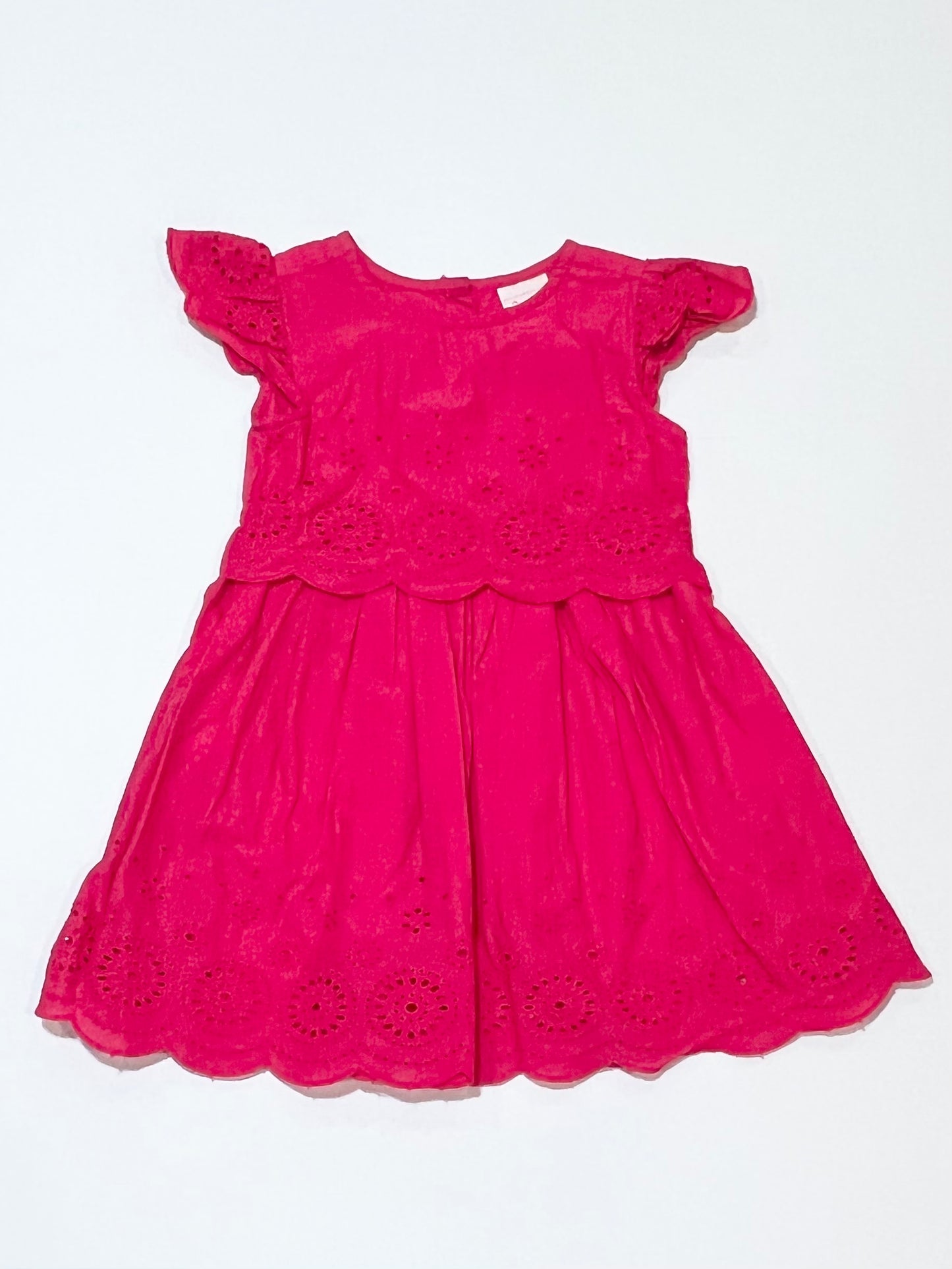 Pink cutwork dress - Size 1